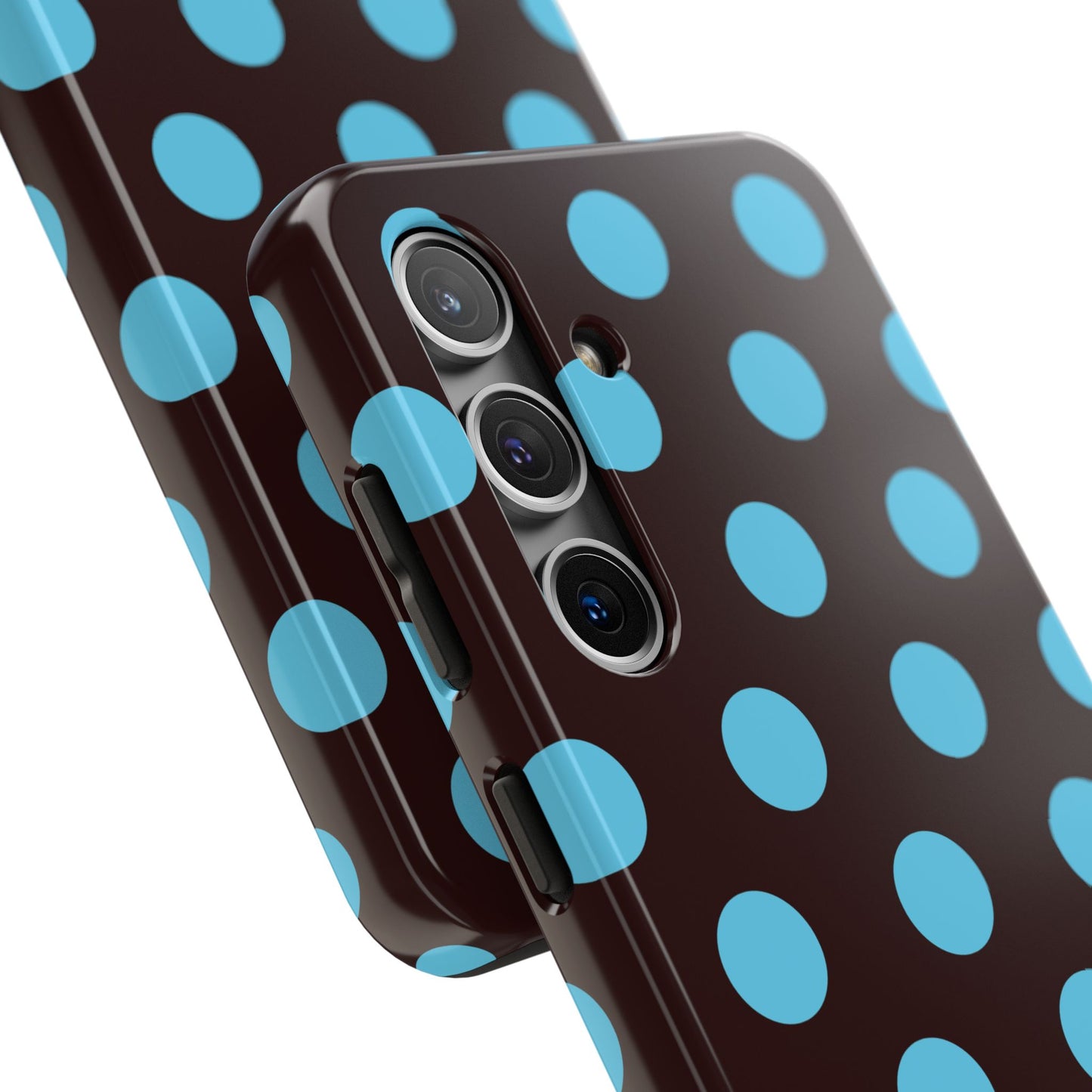 Big Polka Dot | Brown and Blue