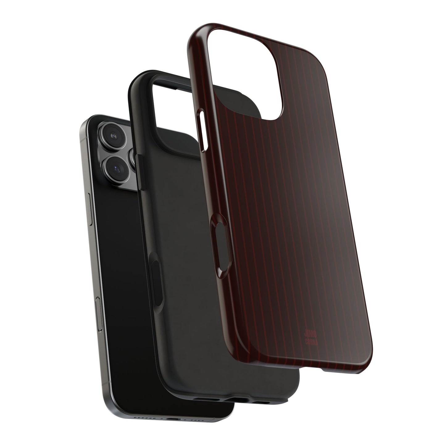 Dark Cherry Red Soft Striped