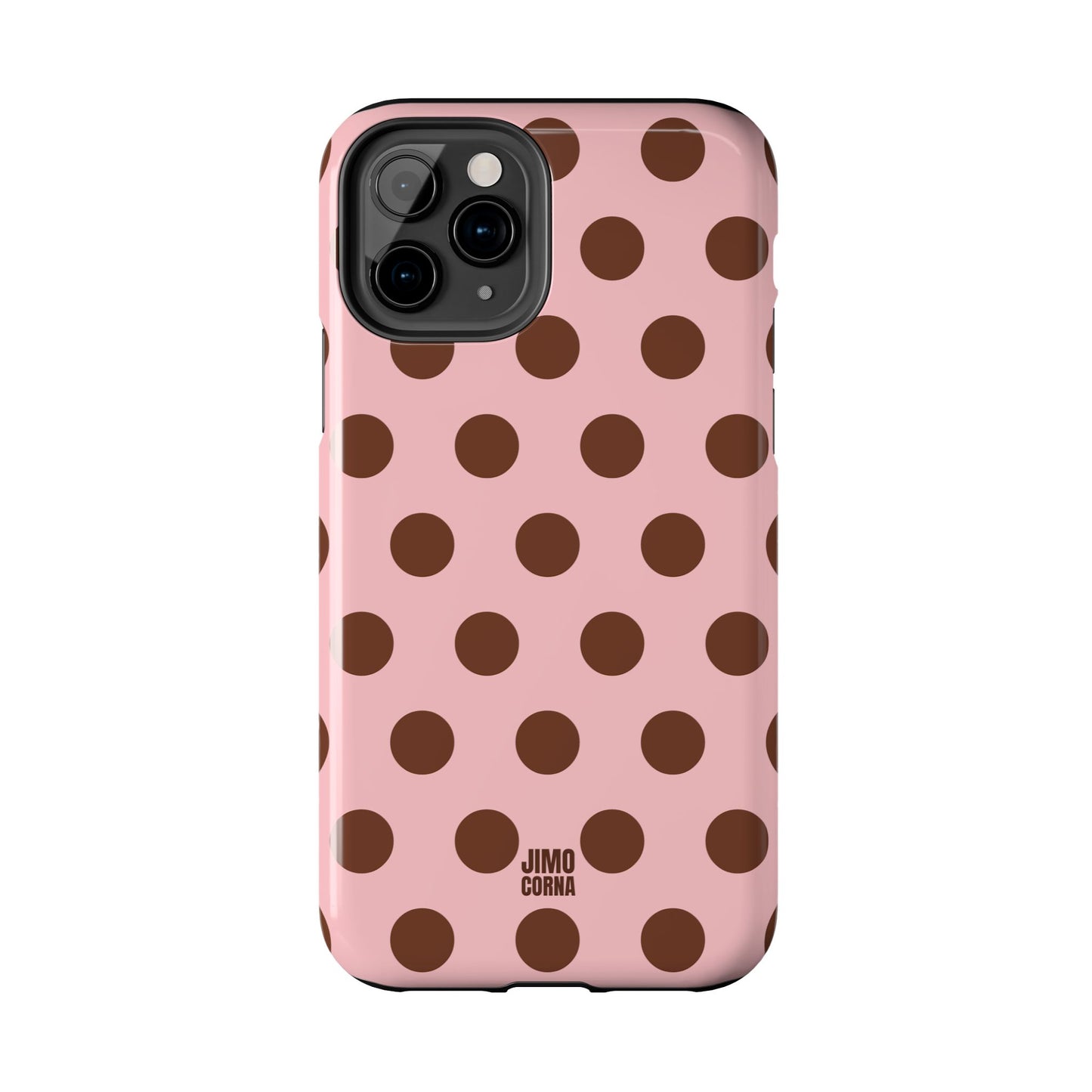 Big Polka Dot | Pink and Brown