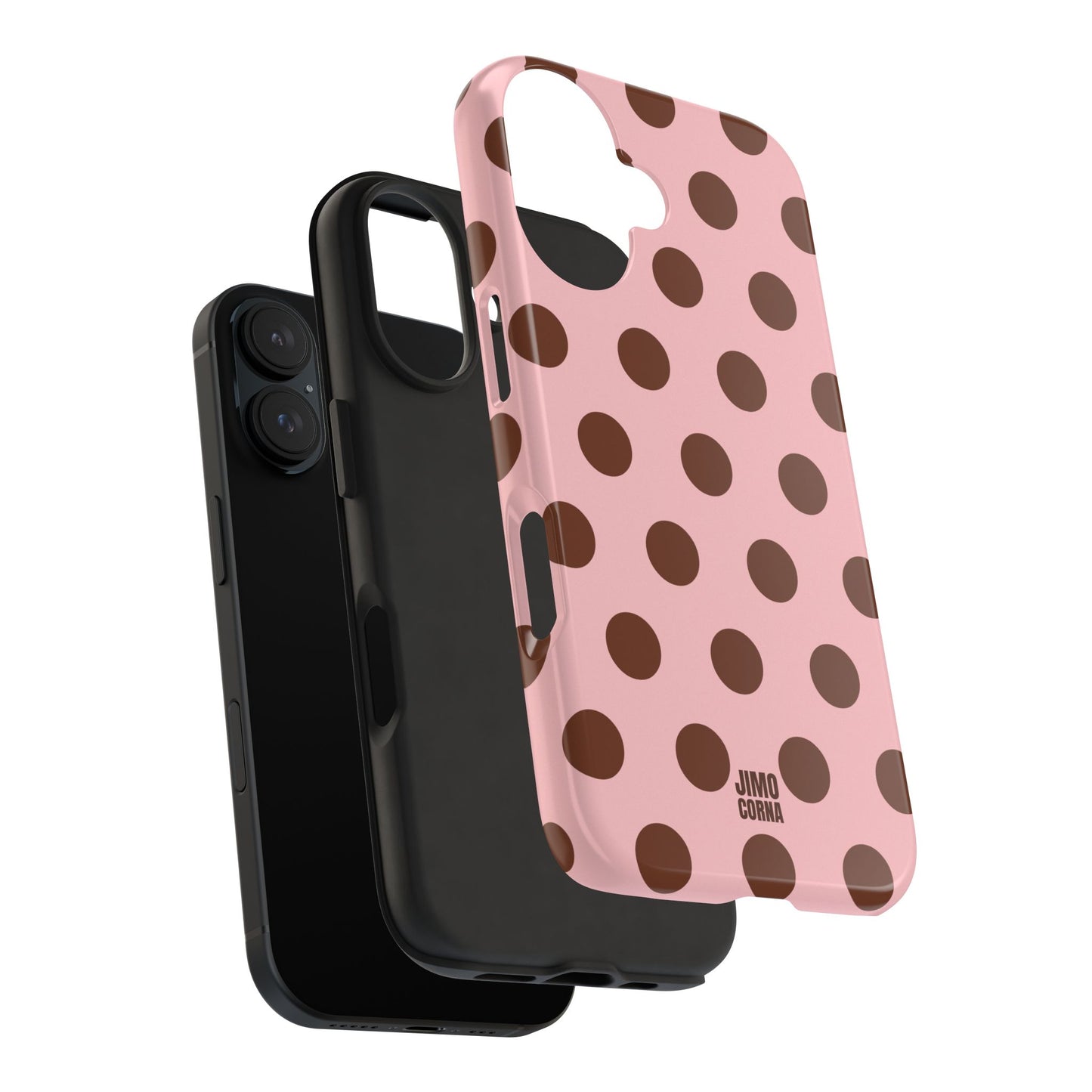 Big Polka Dot | Pink and Brown