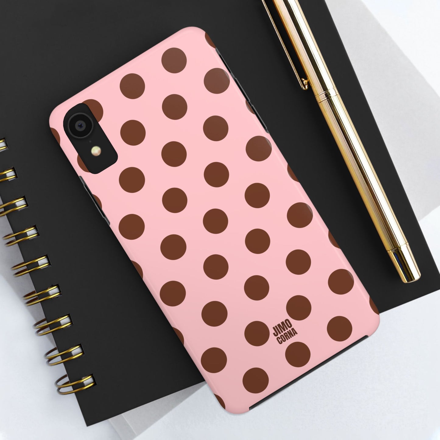 Big Polka Dot | Pink and Brown