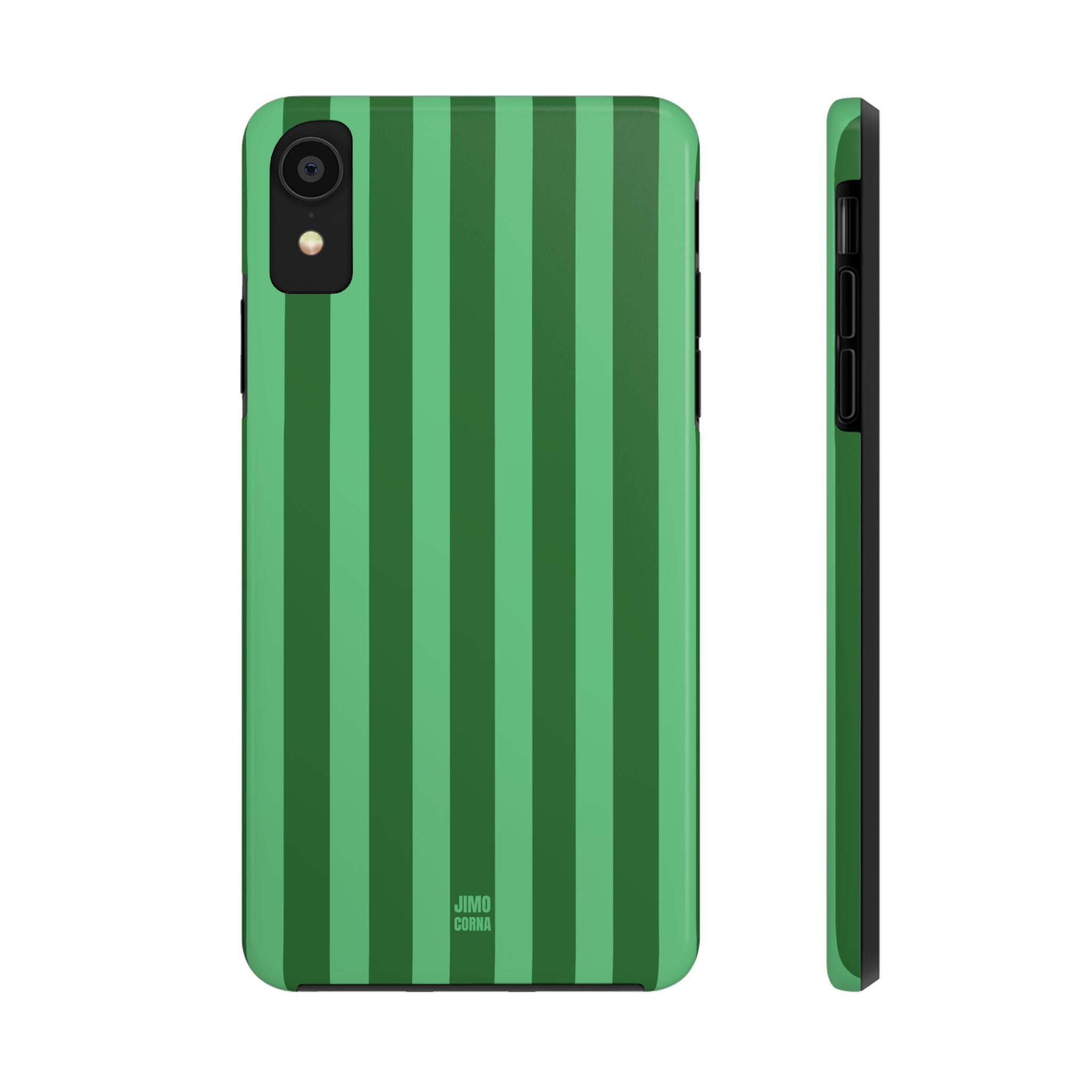 Olive Green Bold Stripes