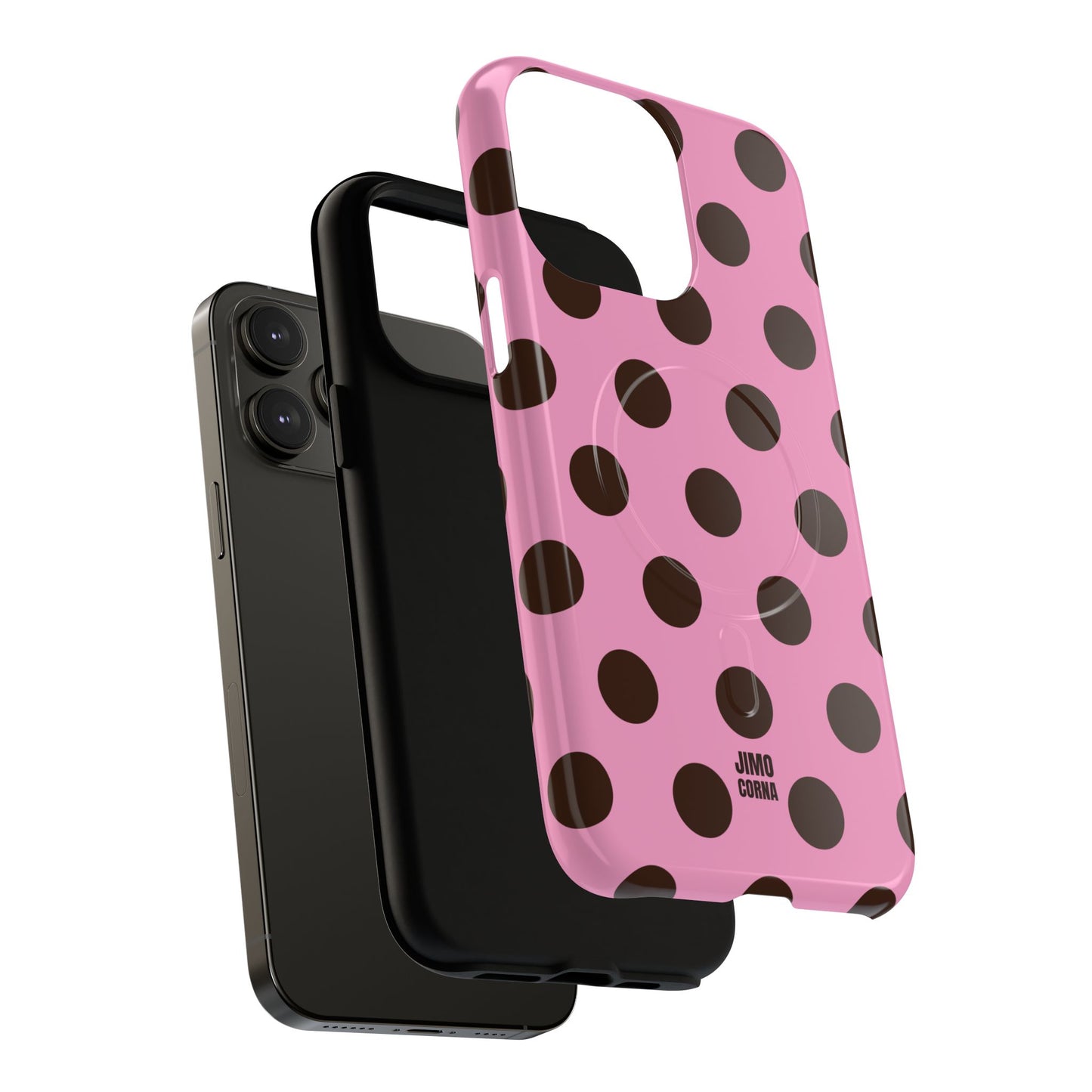 Big Polka Dot | Pink and Brown