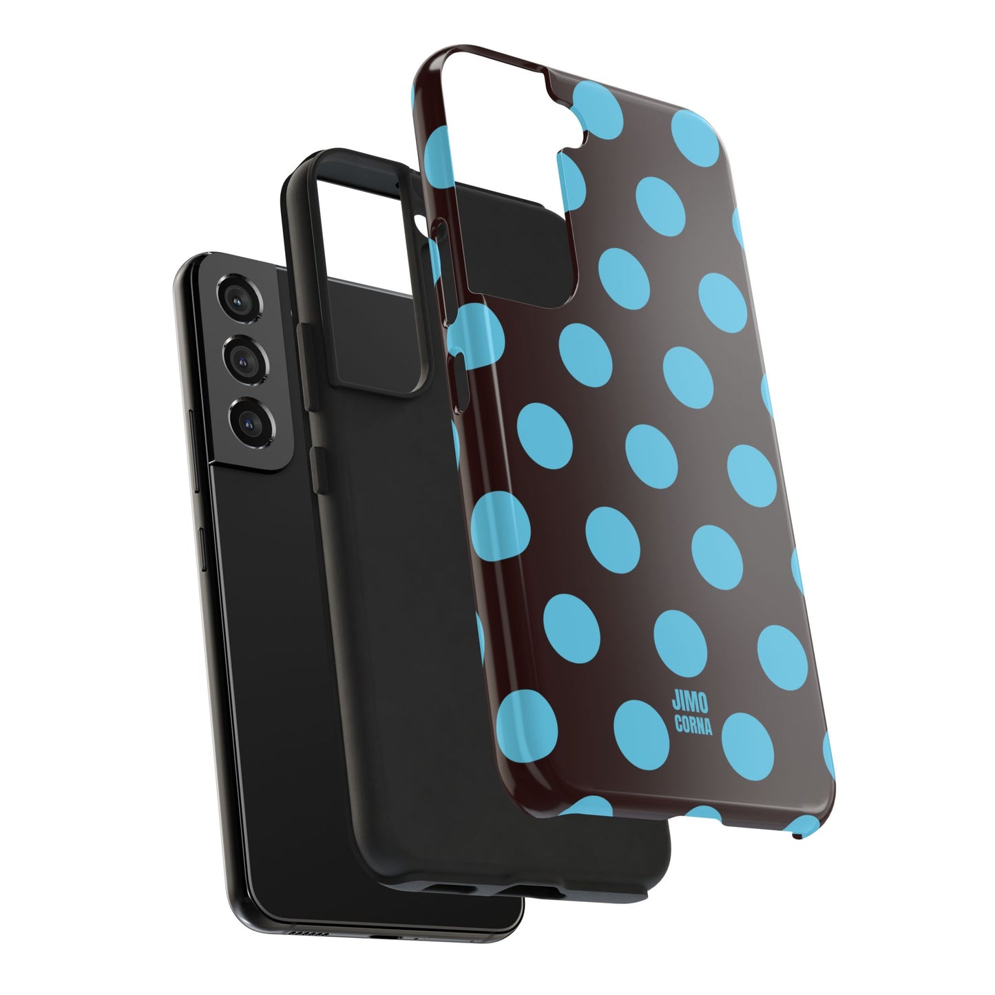 Big Polka Dot | Brown and Blue