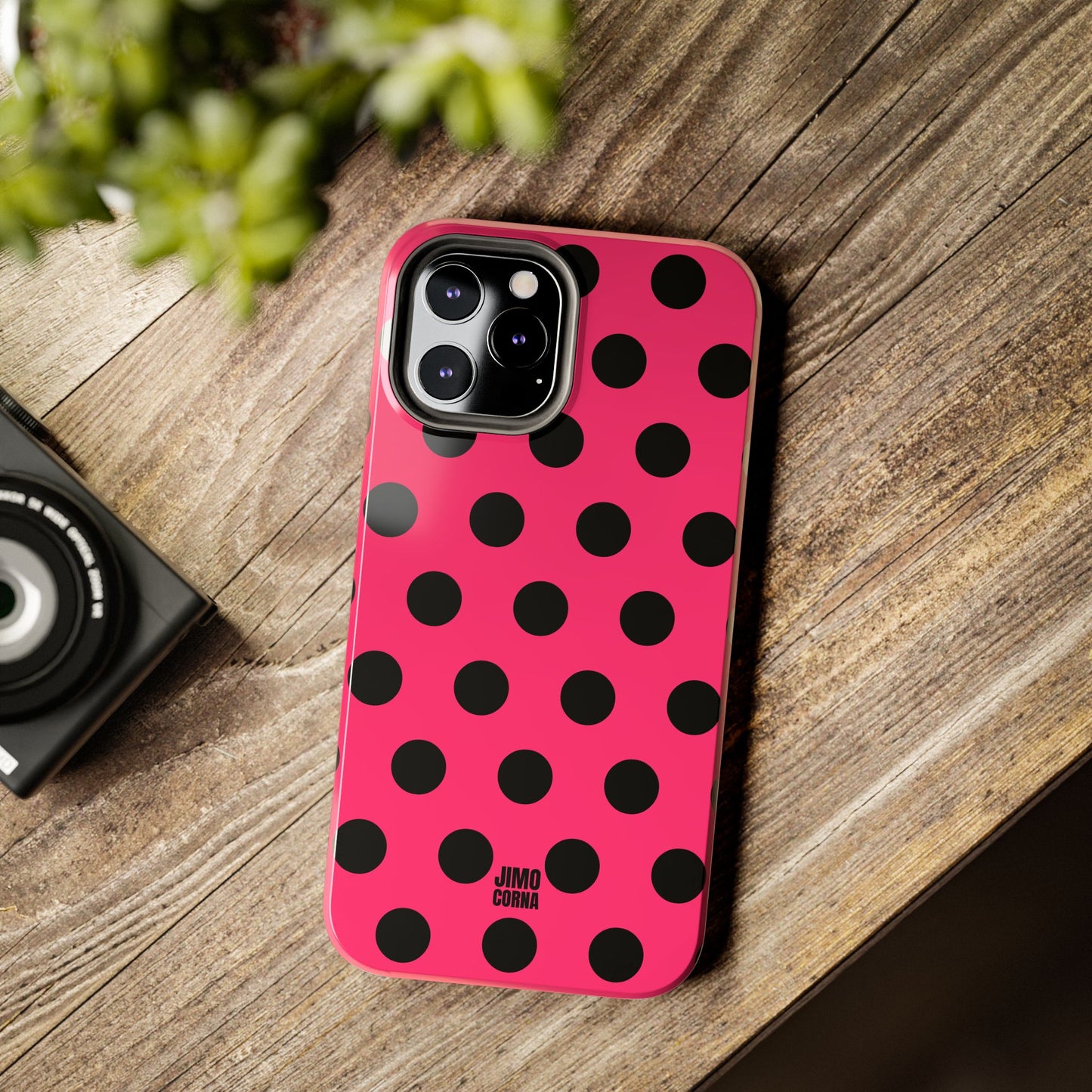 Big Polka Dot | Hot Pink and Black
