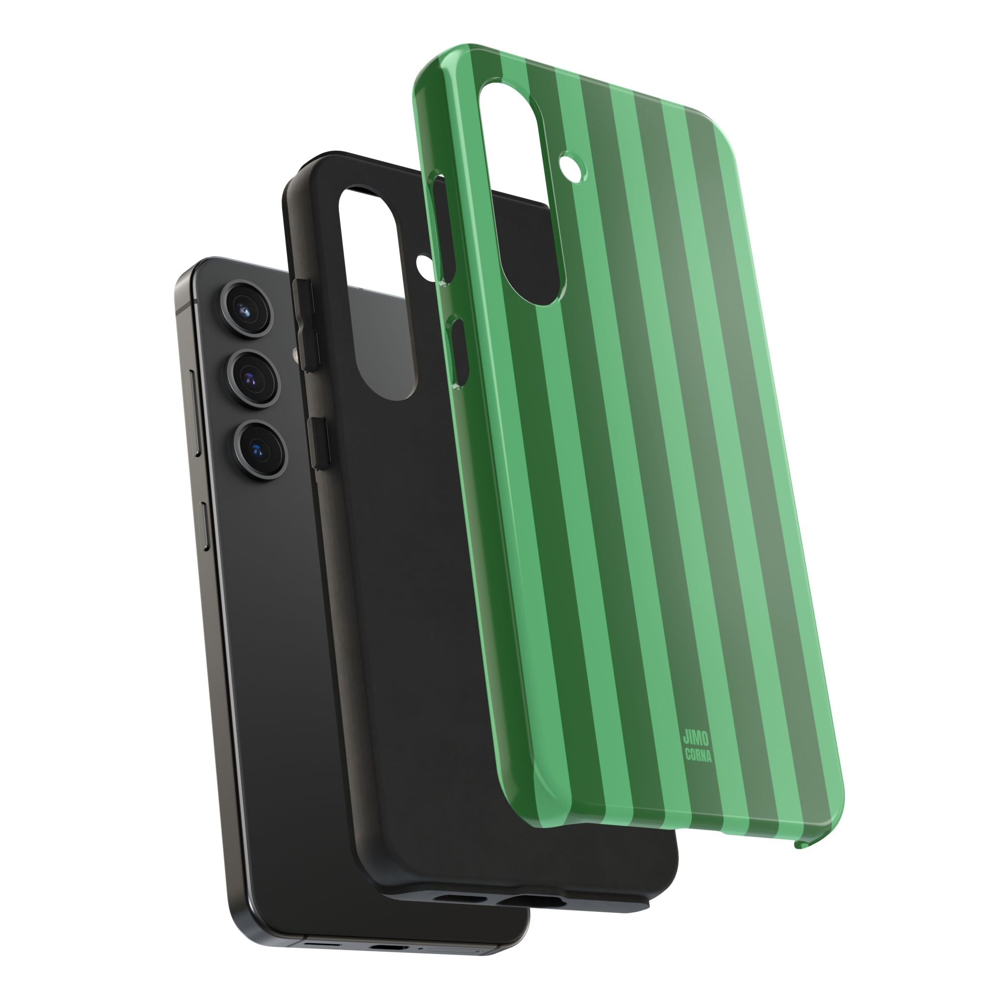 Olive Green Bold Stripes