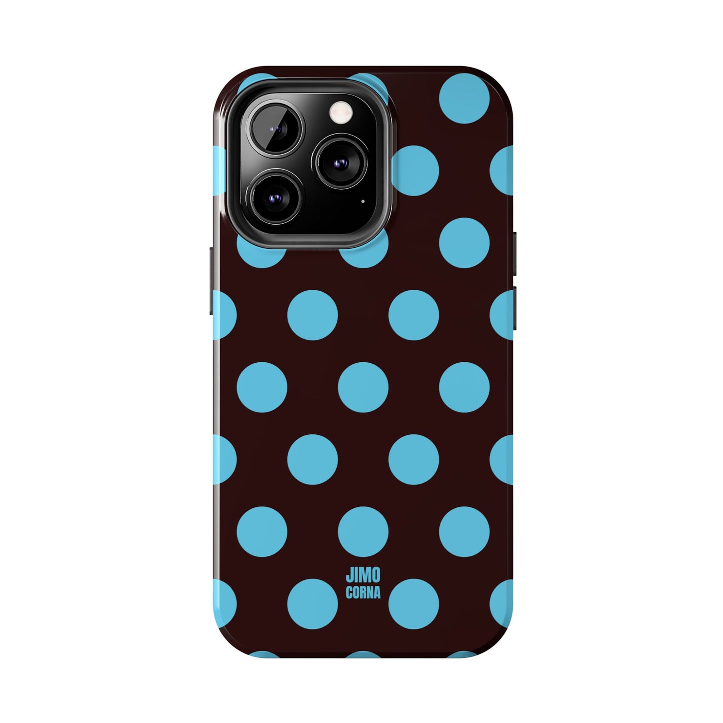 Big Polka Dot | Brown and Blue