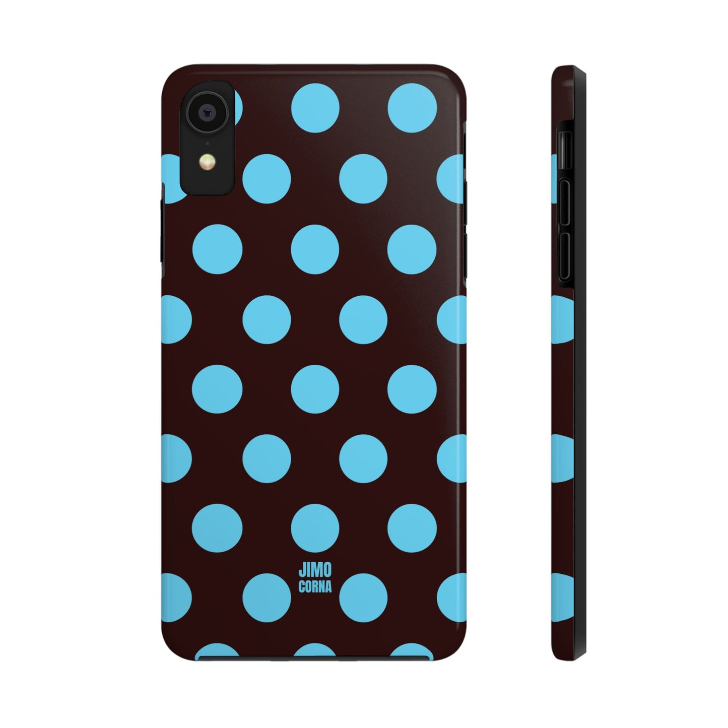 Big Polka Dot | Brown and Blue