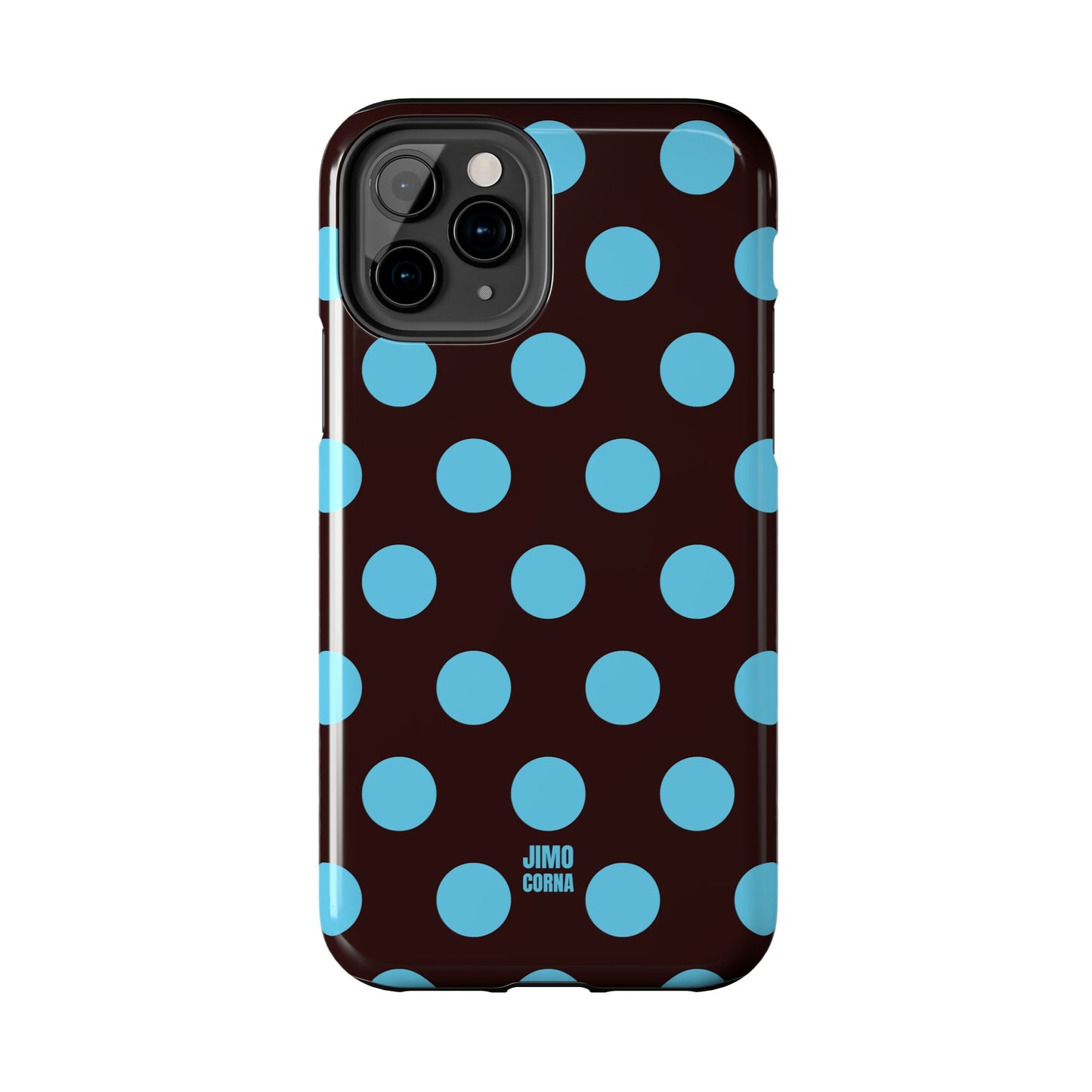 Big Polka Dot | Brown and Blue