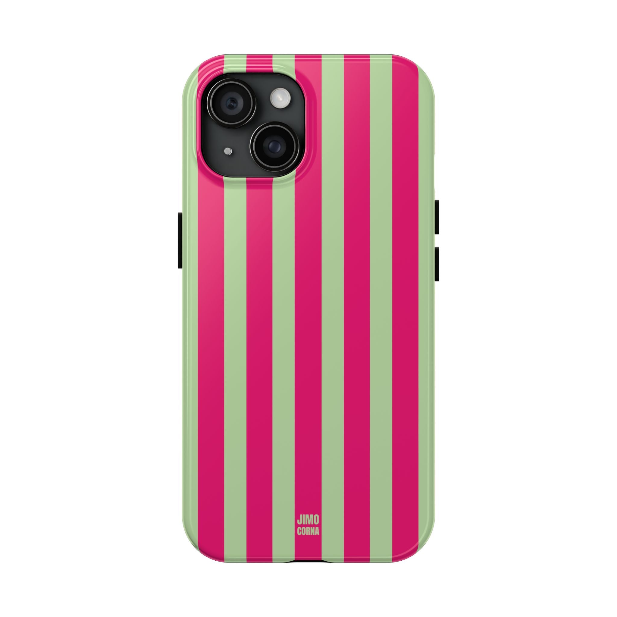 Lime Green and Pink Bold Stripes