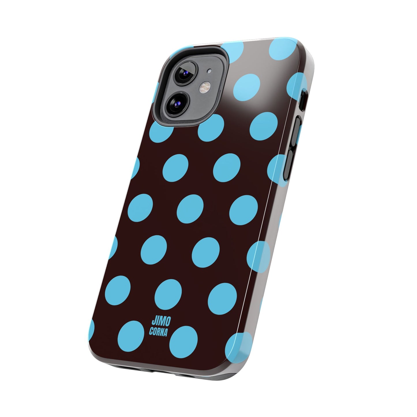 Big Polka Dot | Brown and Blue