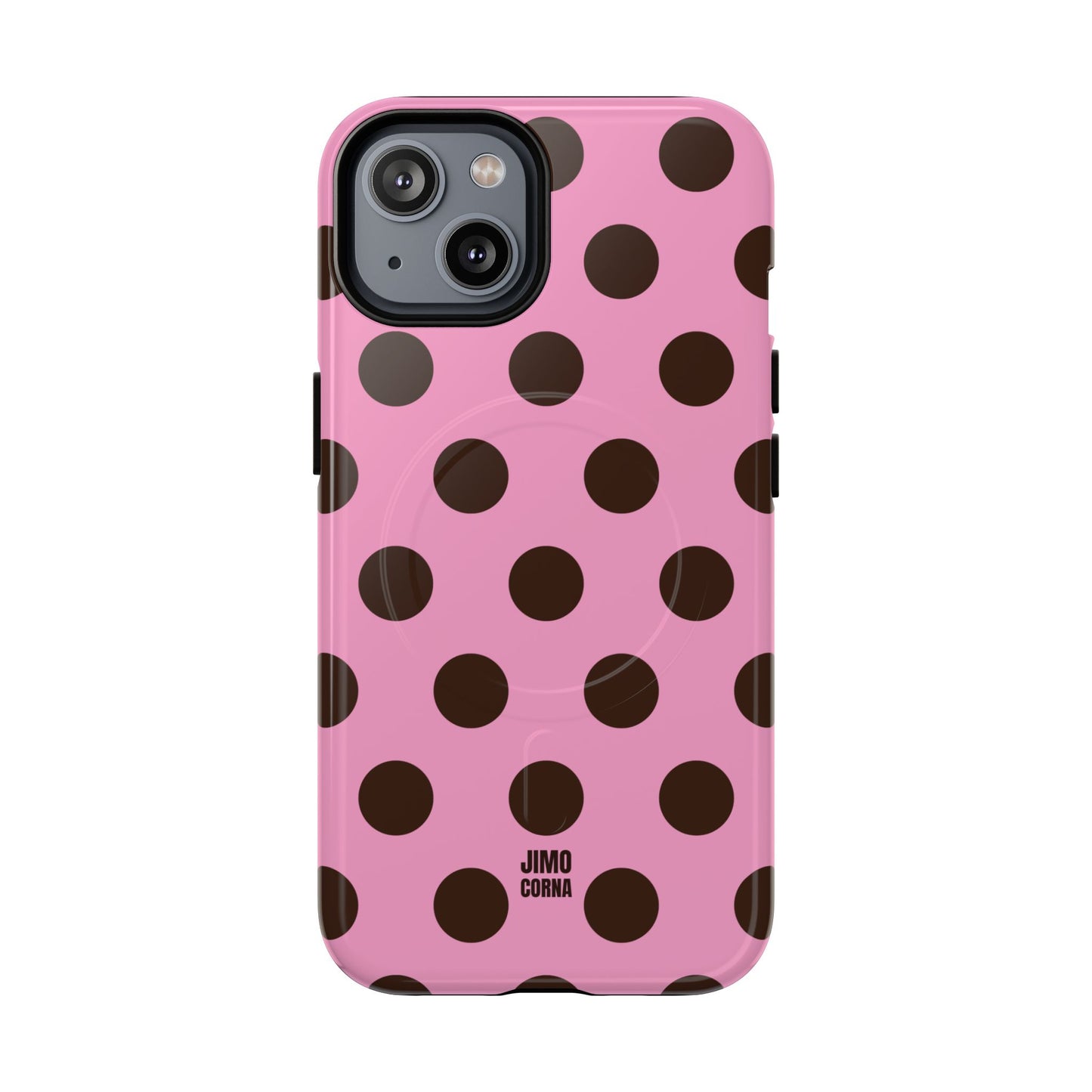 Big Polka Dot | Pink and Brown