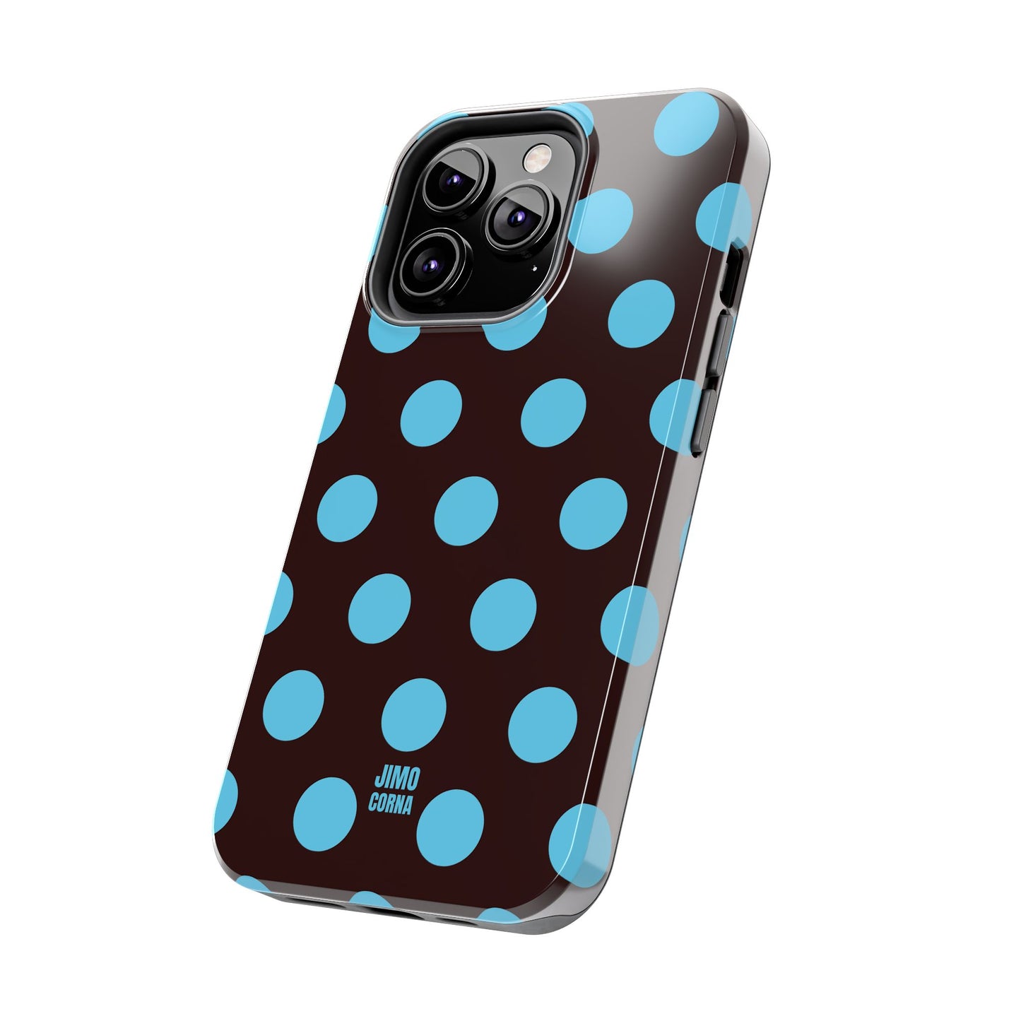 Big Polka Dot | Brown and Blue
