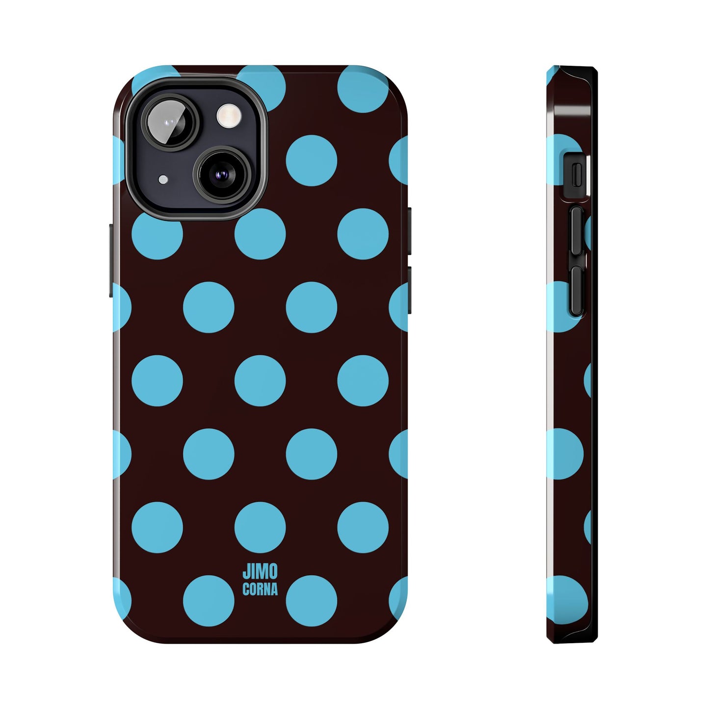 Big Polka Dot | Brown and Blue