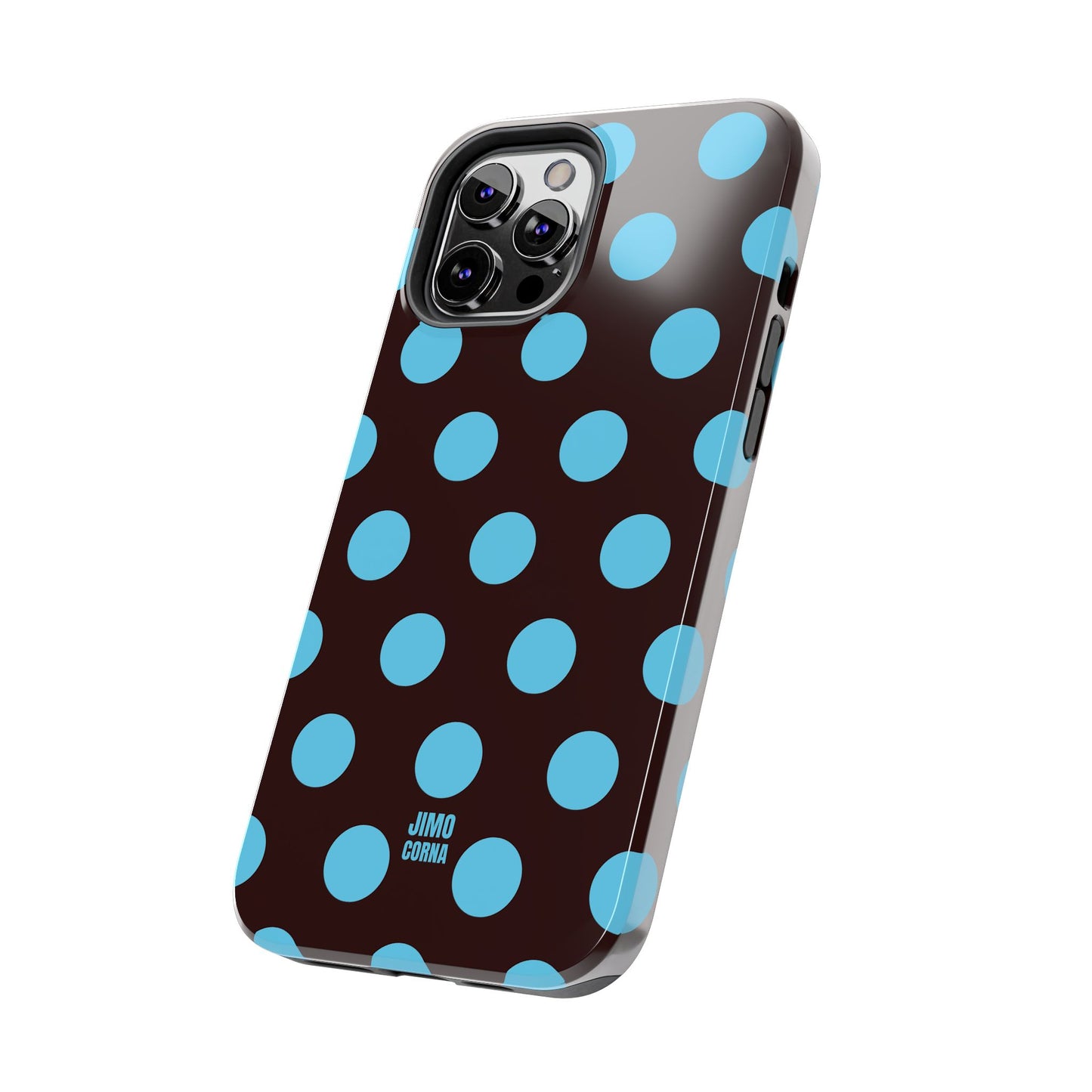 Big Polka Dot | Brown and Blue