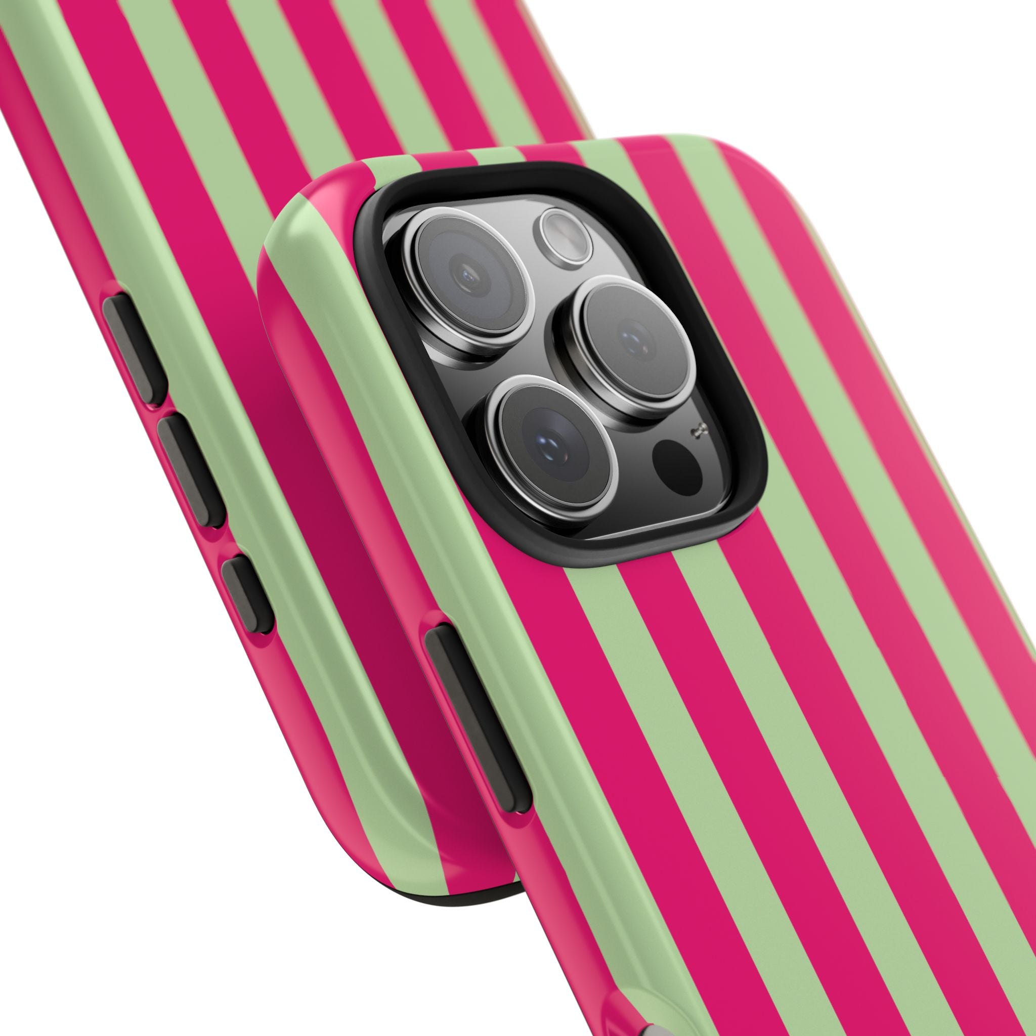 Lime Green and Pink Bold Stripes