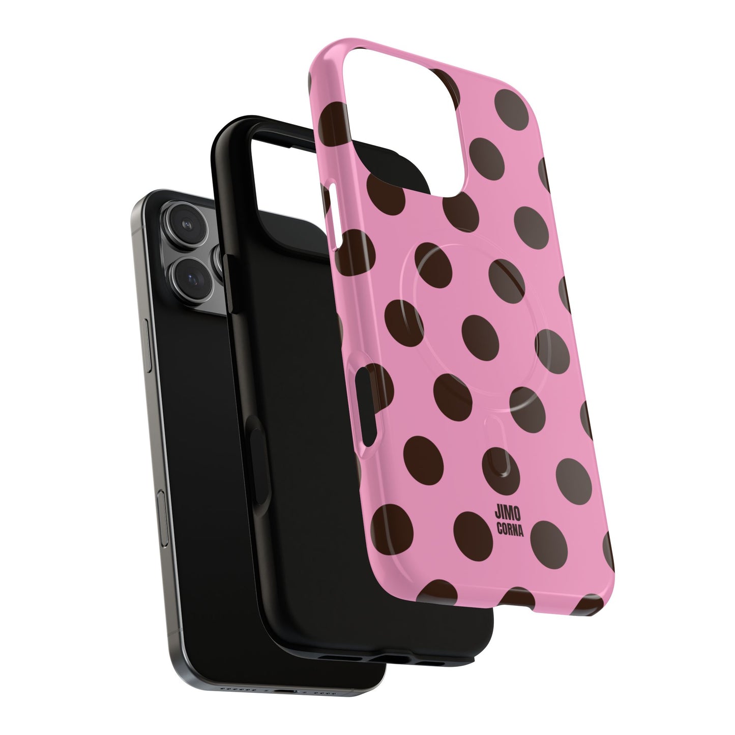 Big Polka Dot | Pink and Brown
