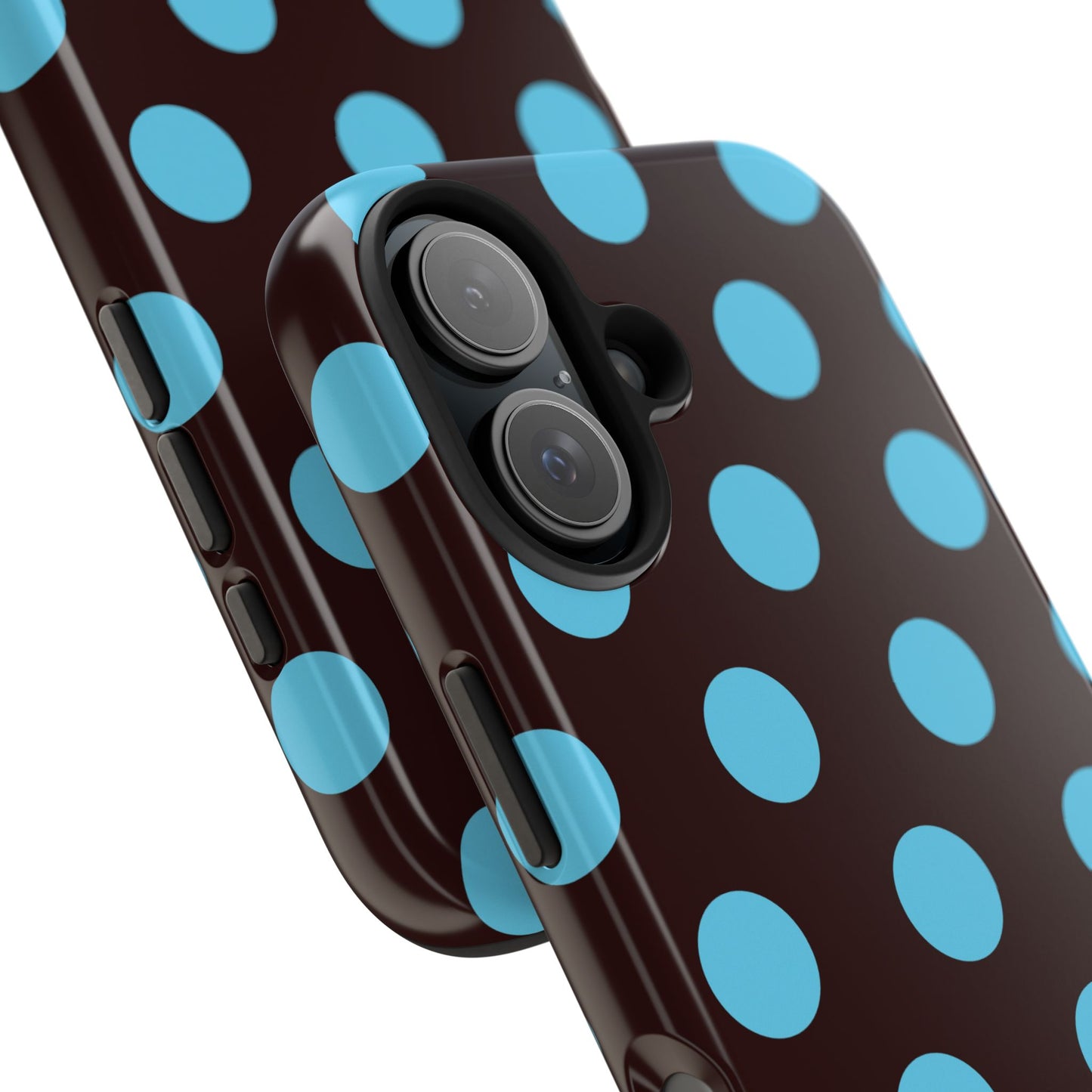 Big Polka Dot | Brown and Blue