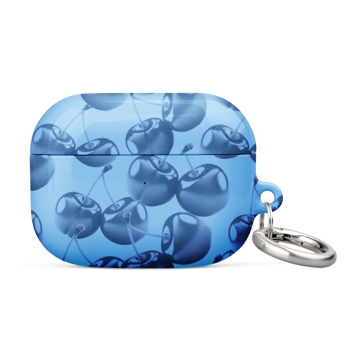 Blue Retro Cherries