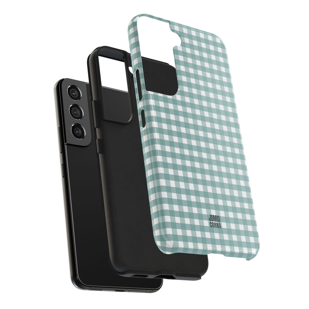 Farm Gingham Samsung Galaxy Case | Blue