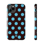 Big Polka Dot | Brown and Blue