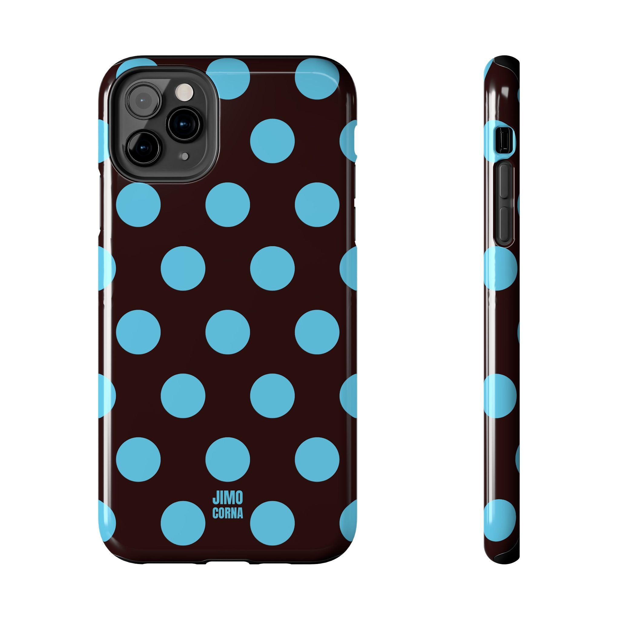 Big Polka Dot | Brown and Blue