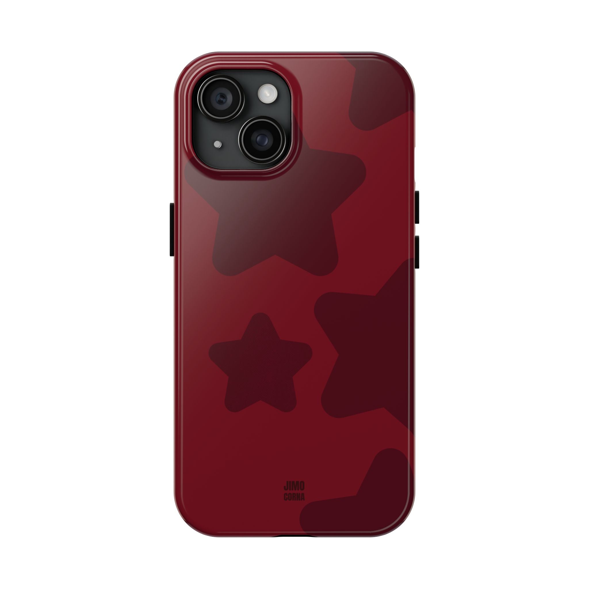 Cherry Red Bold Stars