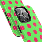 Big Polka Dot | Green and Pink