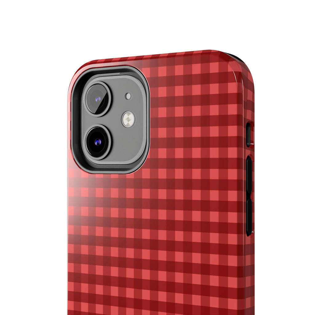Farm Gingham iPhone Case | Red