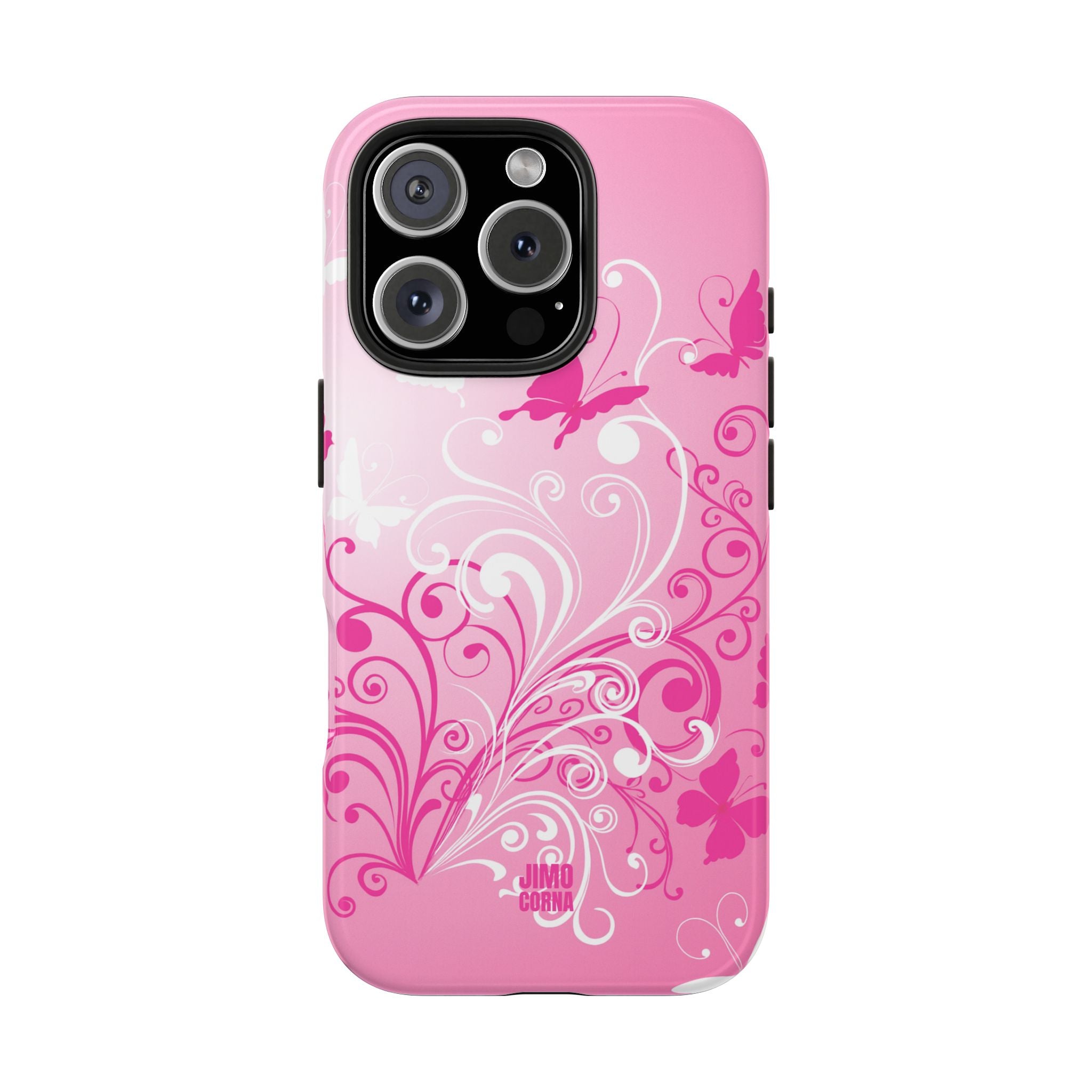Pink Flutter Garden iPhone Case