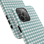 Farm Gingham iPhone Case | Blue