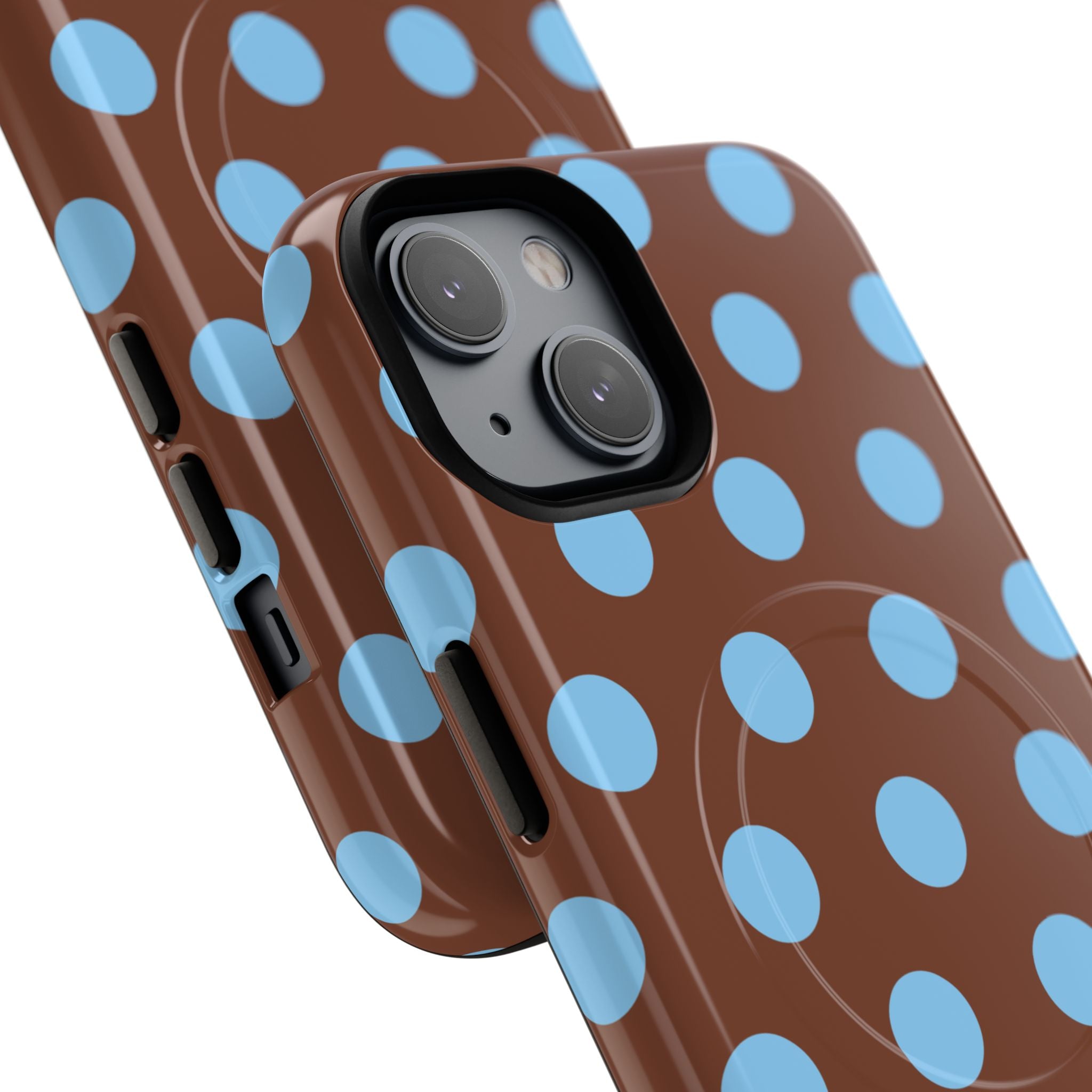 Big Polka Dot | Brown and Blue