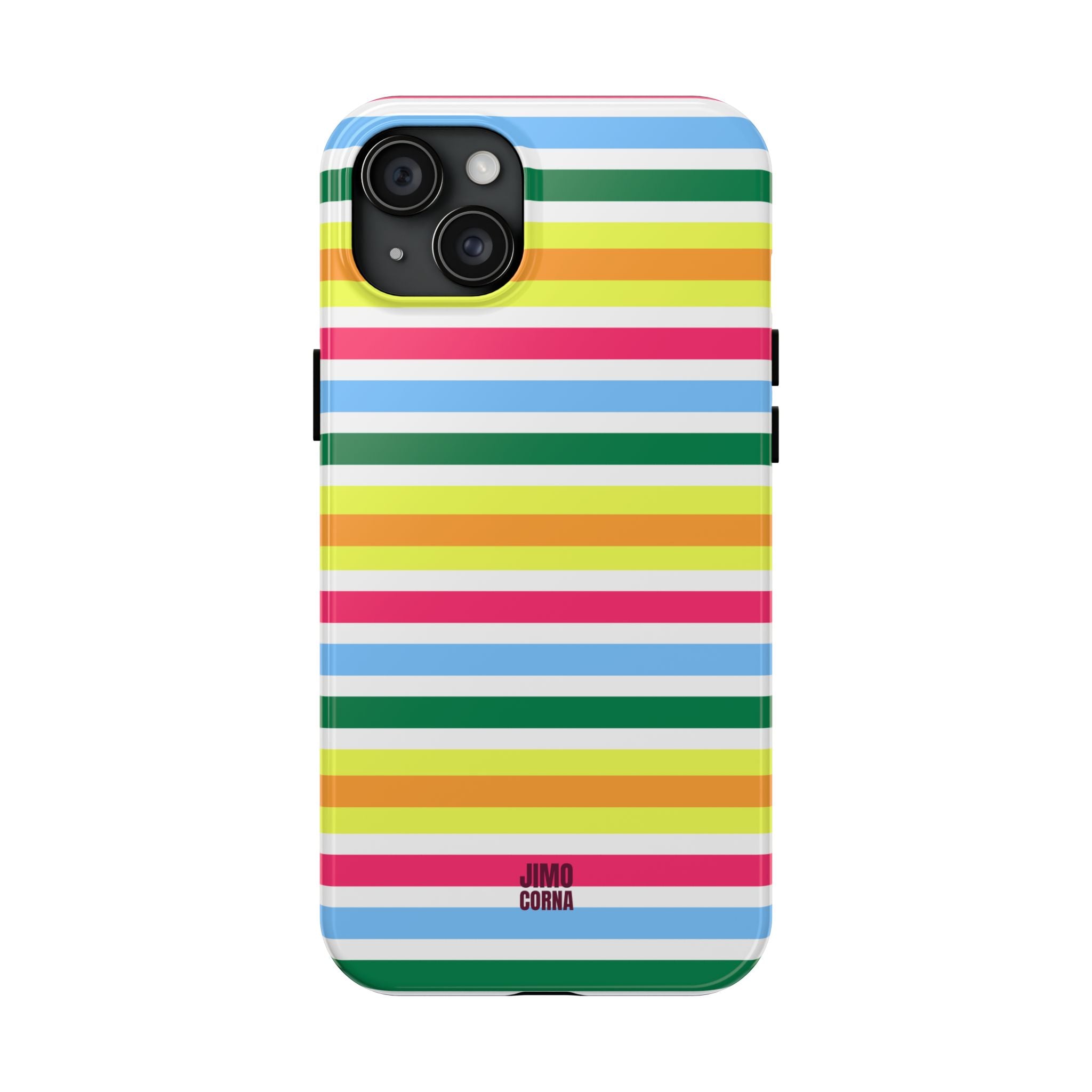 Rainbow Sorbet Stripe iPhone Case