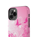 Pink Flutter Garden iPhone Case
