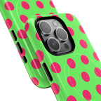 Big Polka Dot | Green and Pink