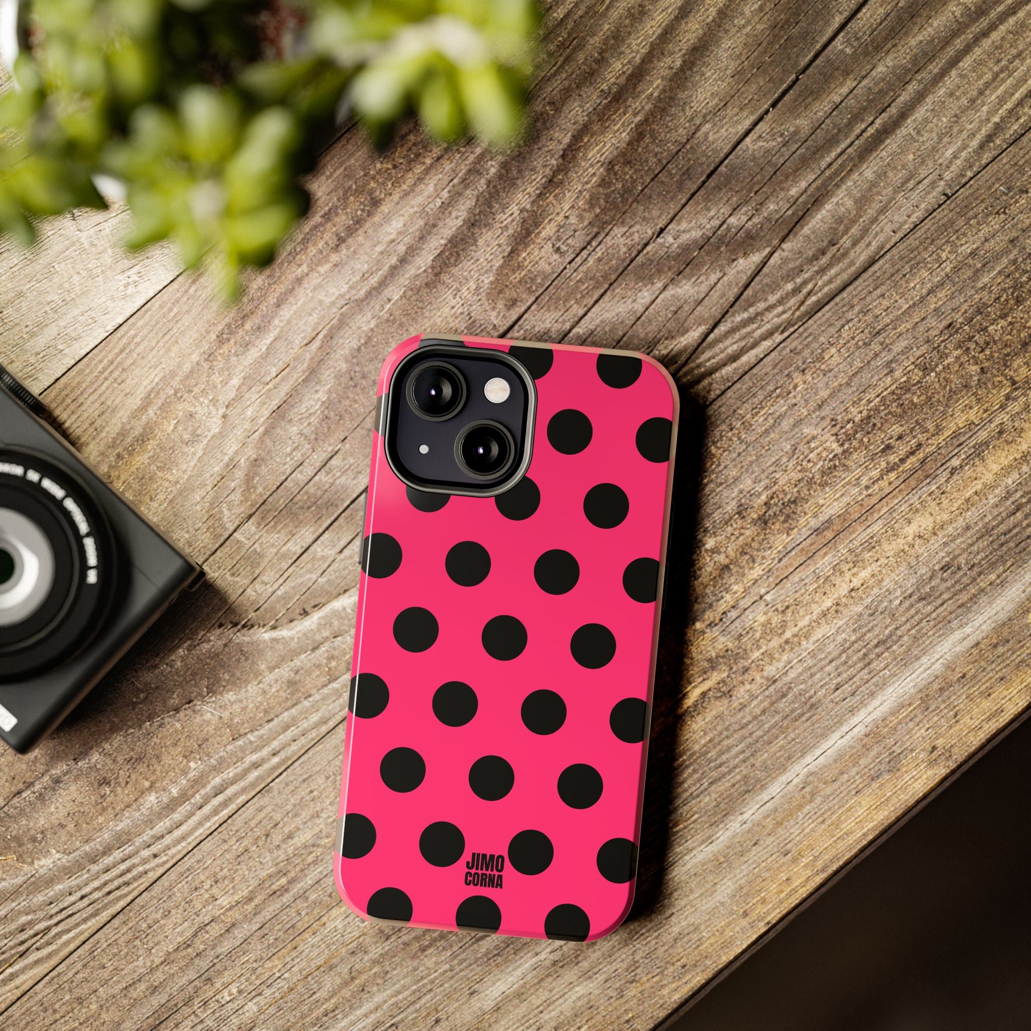 Big Polka Dot | Hot Pink and Black