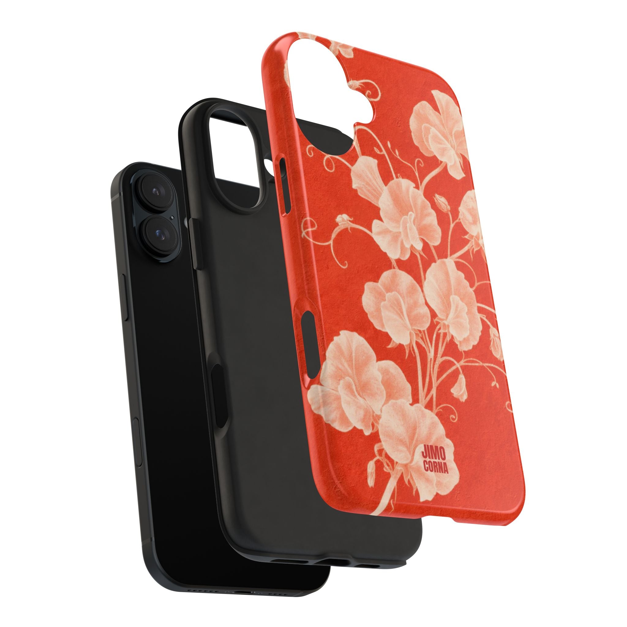 Red Flora iPhone Case