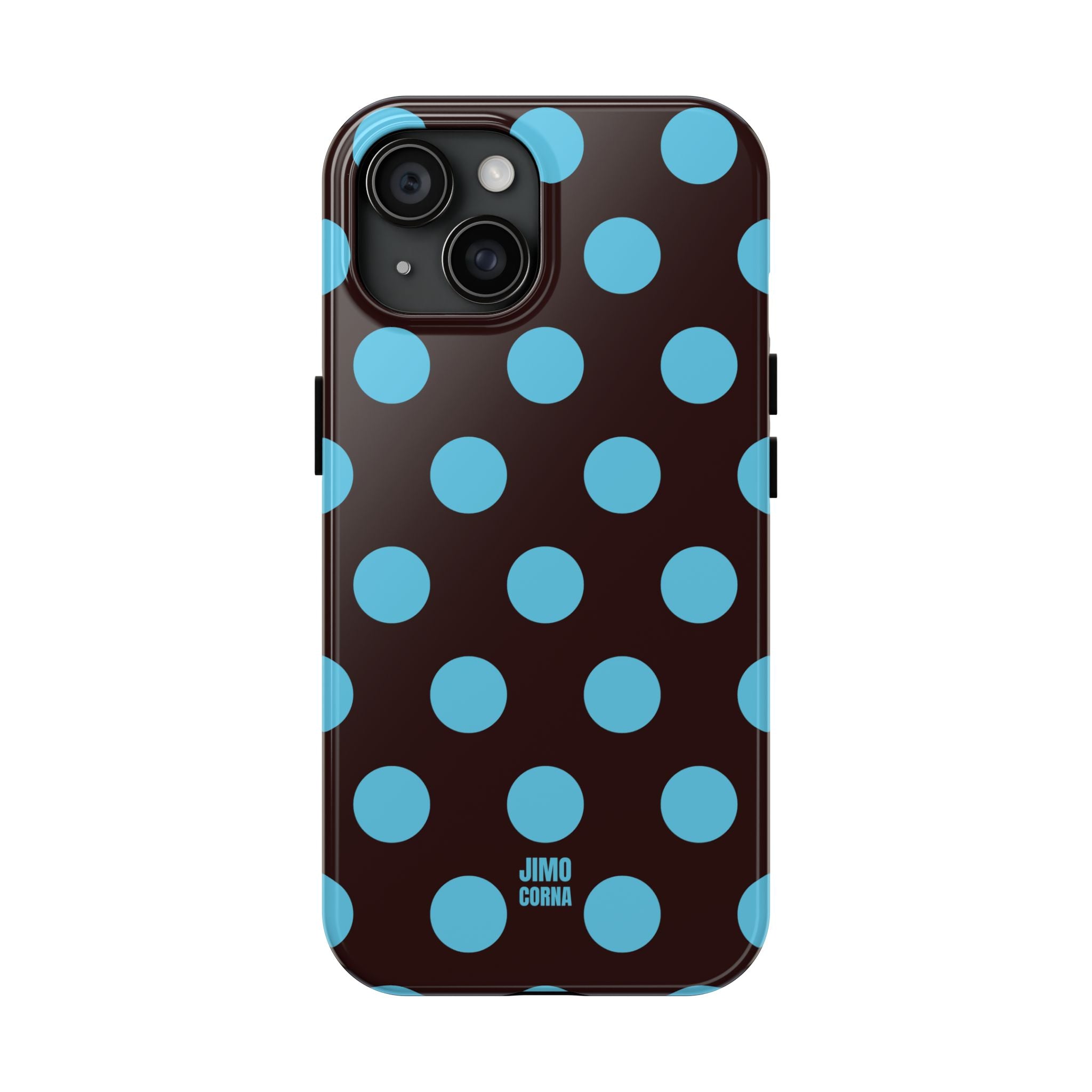 Big Polka Dot | Brown and Blue