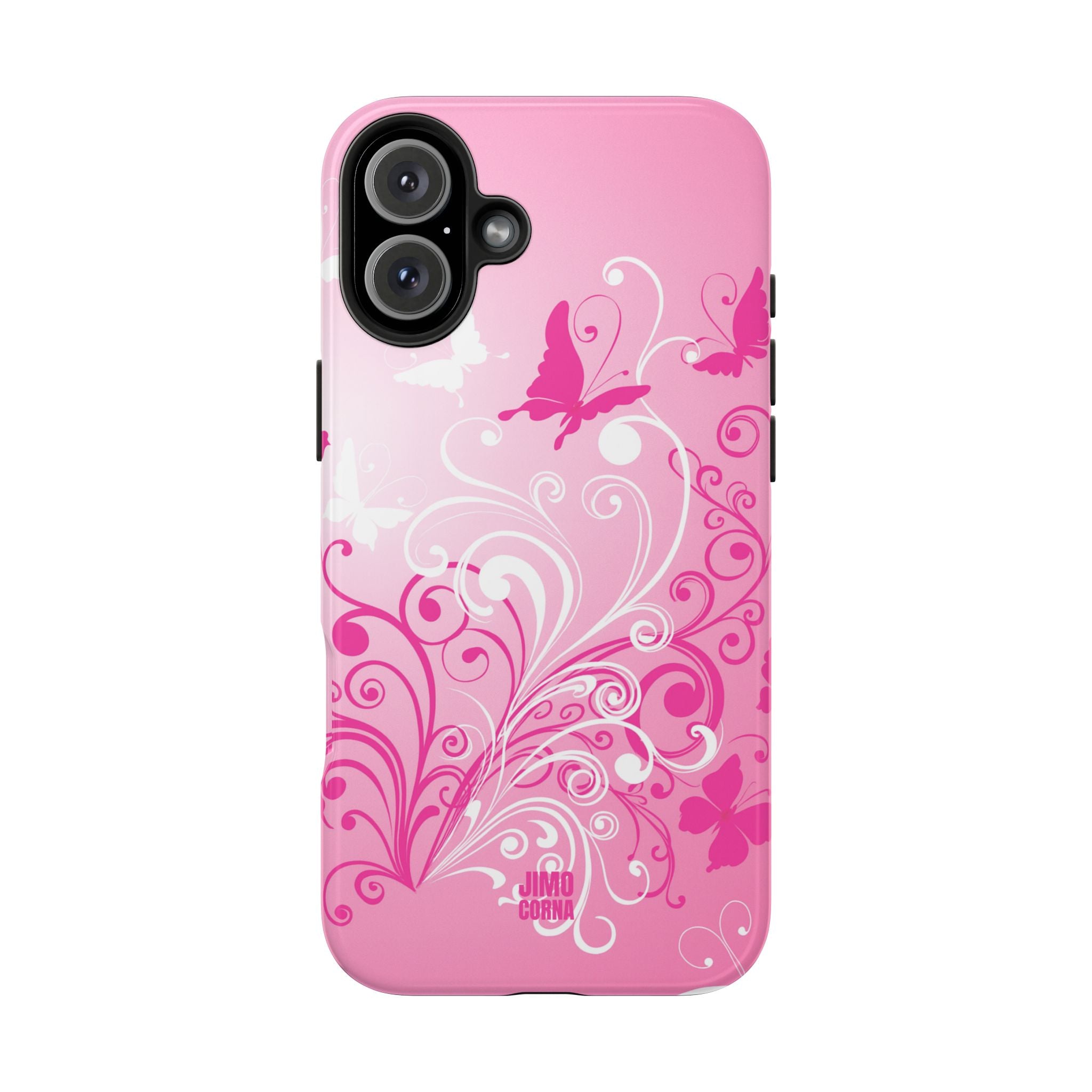 Pink Flutter Garden iPhone Case