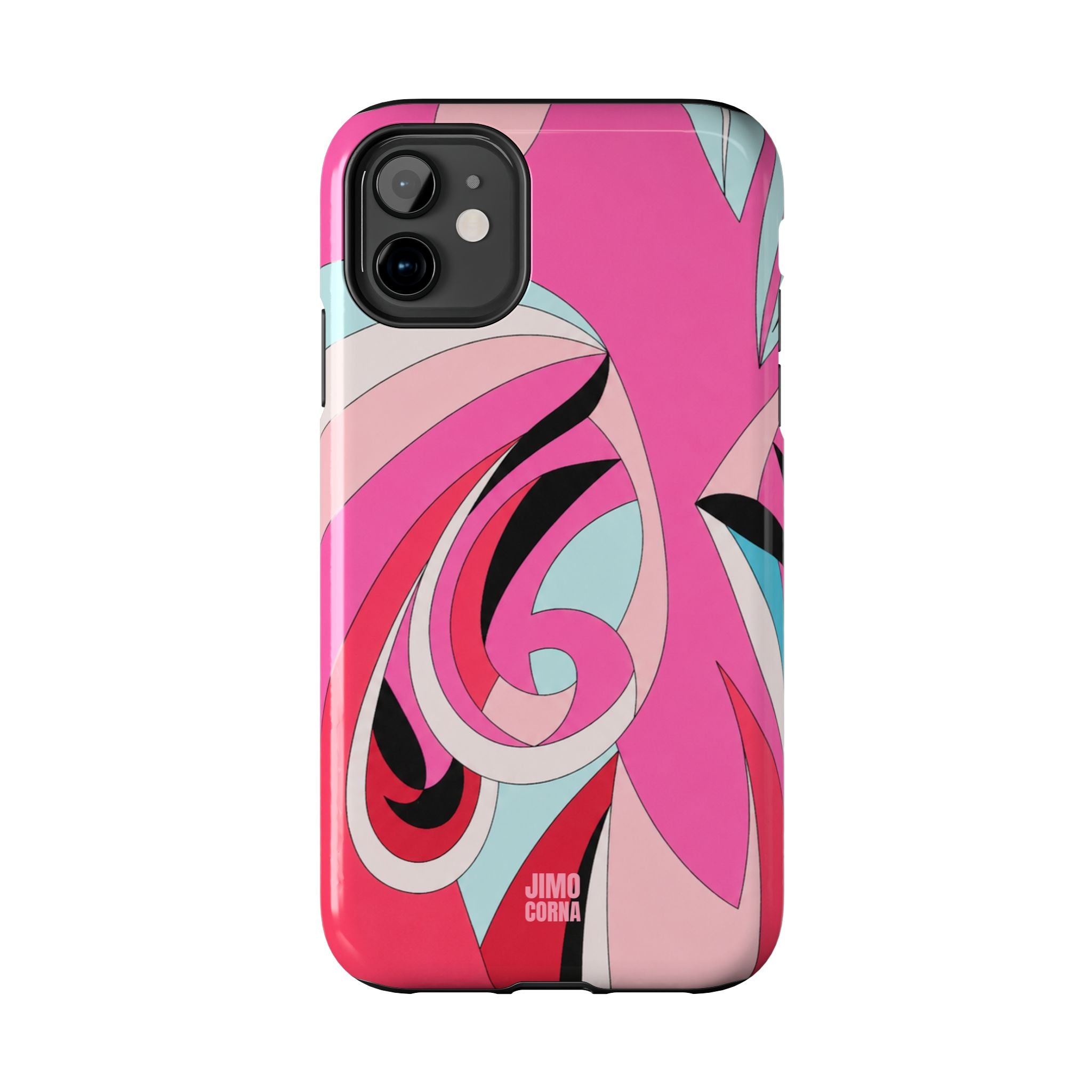 Pink Tropic Swirl iPhone Case