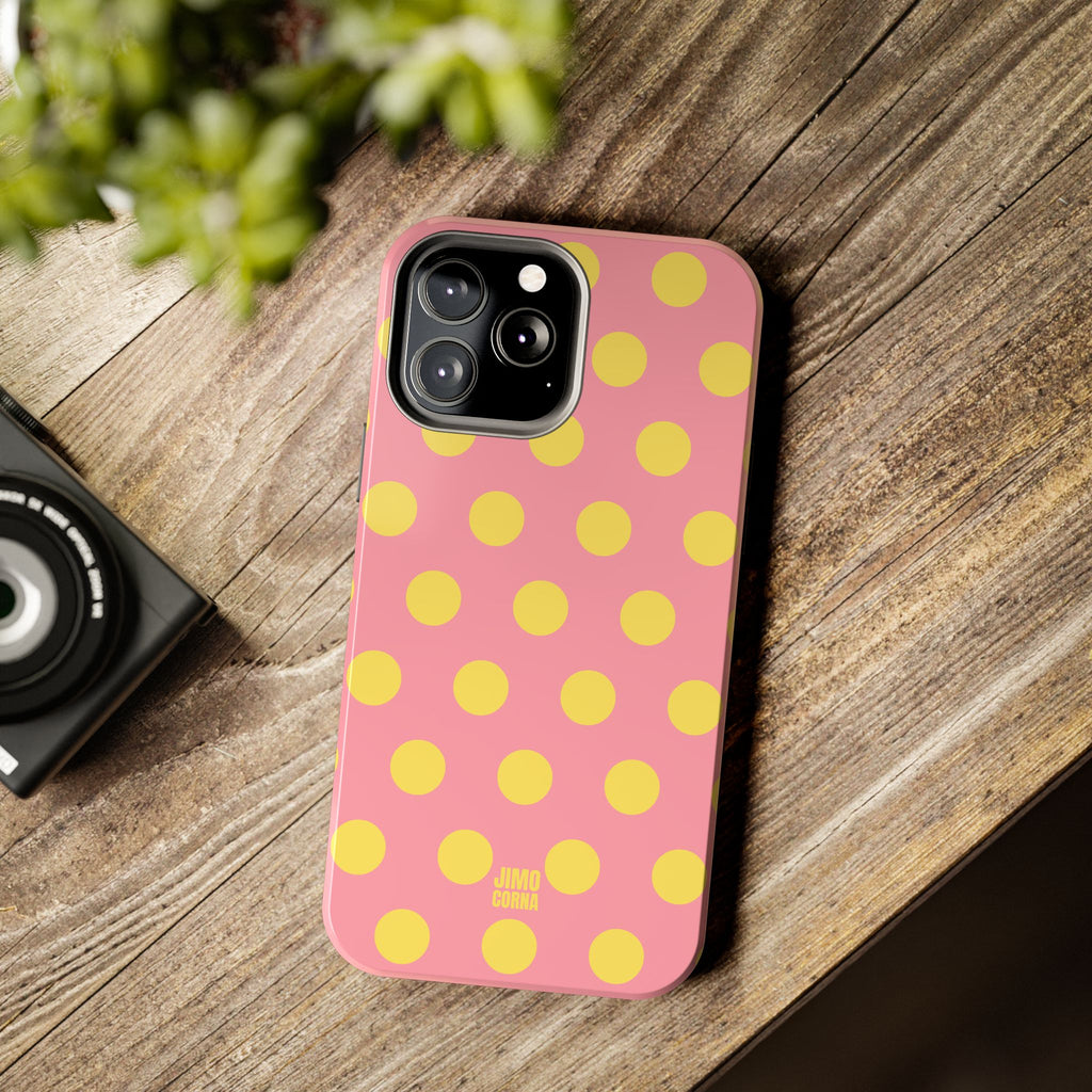 Big Polka Dot | Pink and Yellow