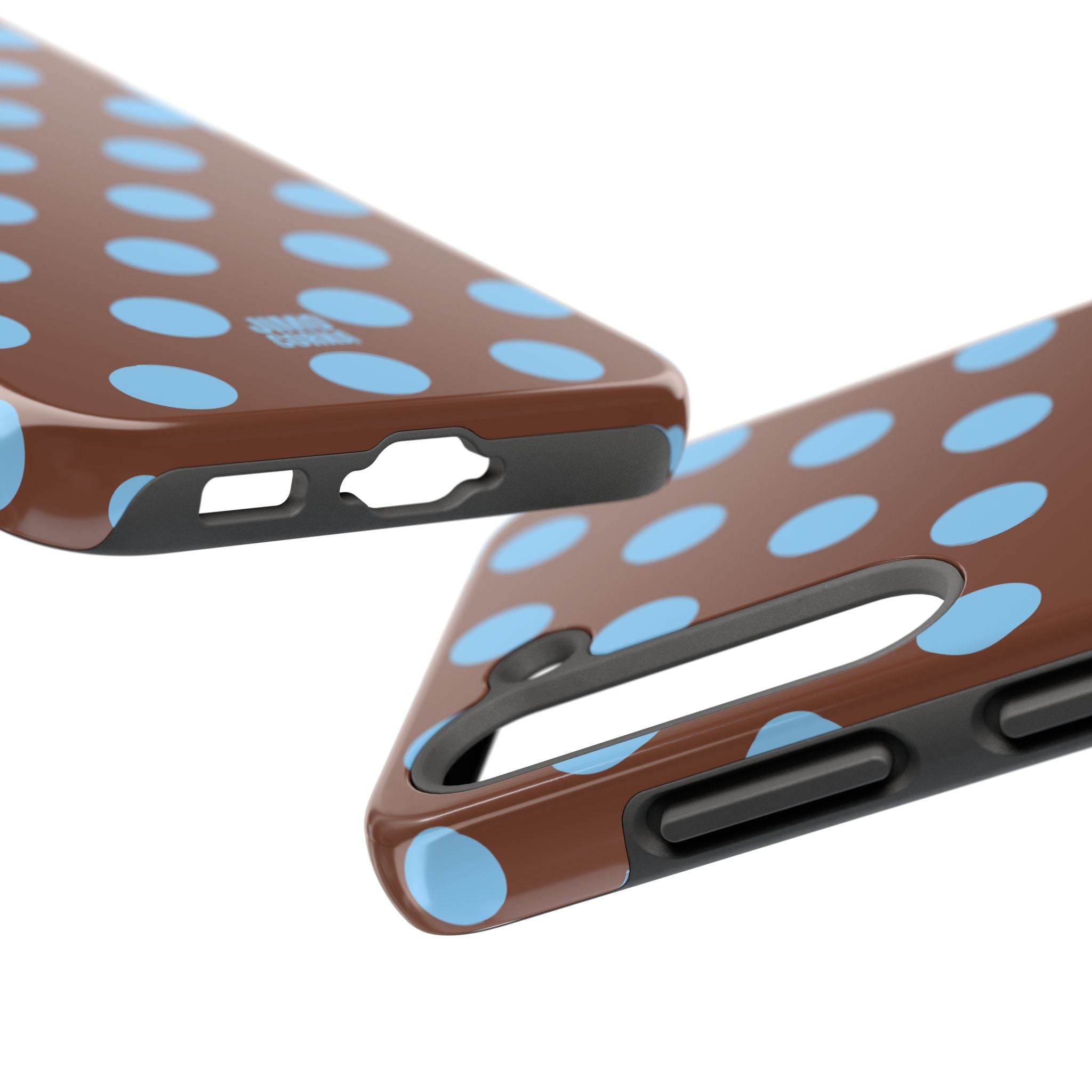 Big Polka Dot | Brown and Blue