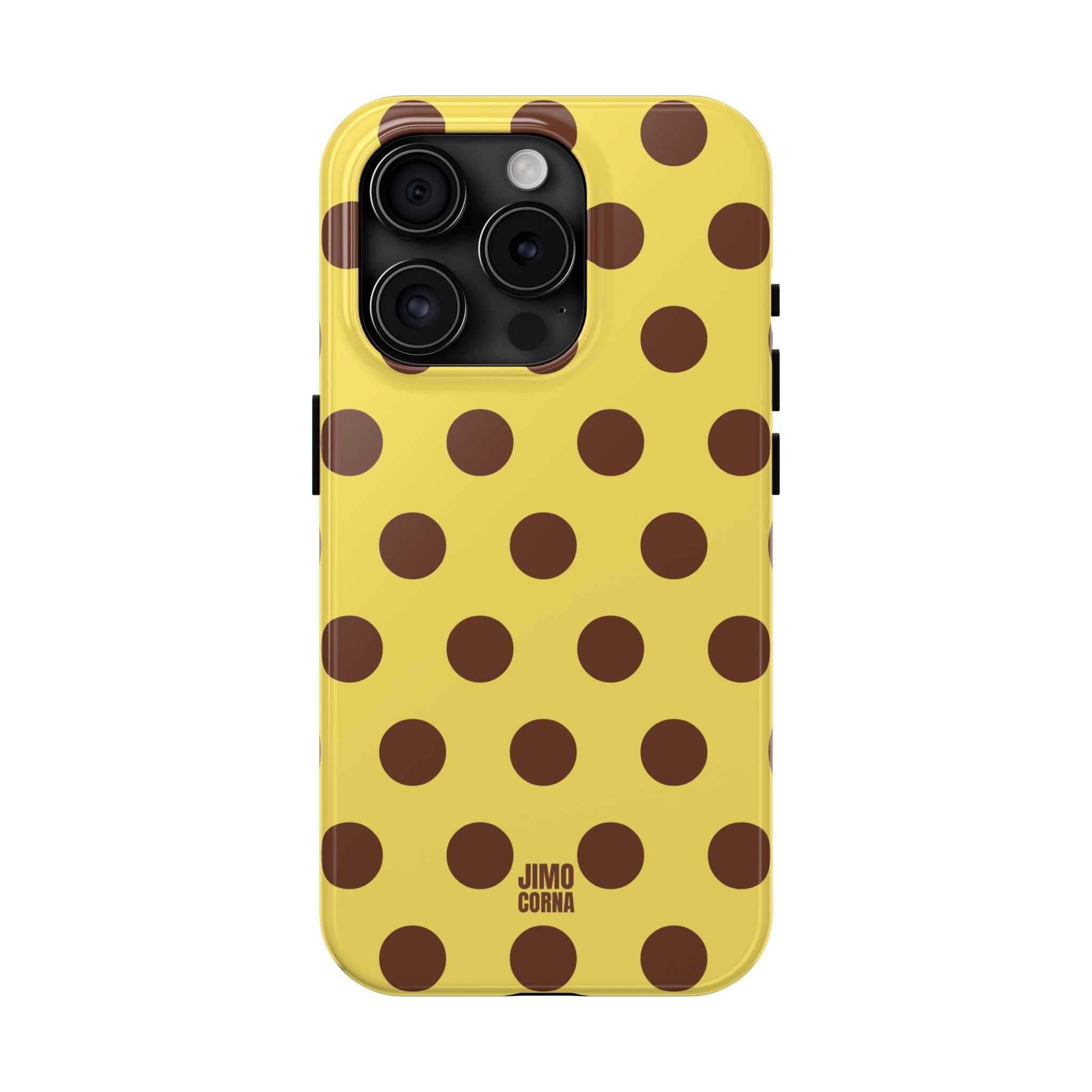 Big Polka Dot | Yellow and Brown