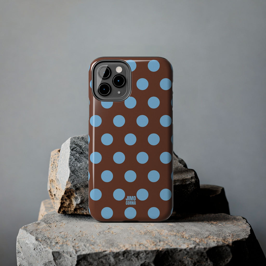 Big Polka Dot | Brown and Blue