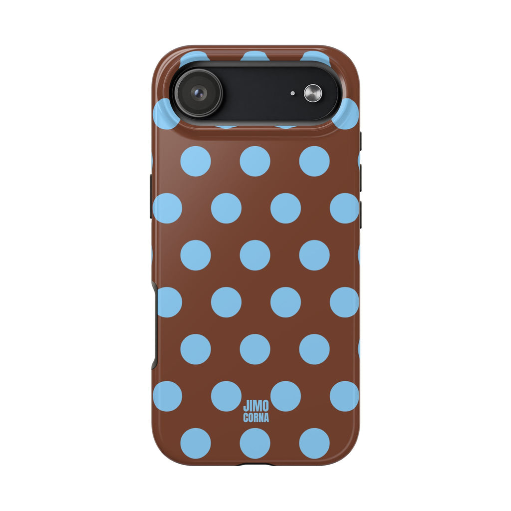 Big Polka Dot | Brown and Blue