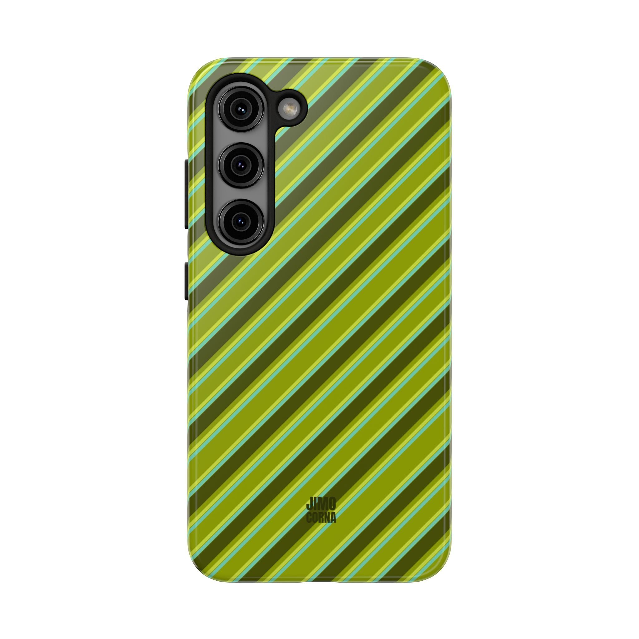Angelina Stripes | Olive - Samsung Galaxy Case