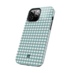 Farm Gingham iPhone Case | Blue
