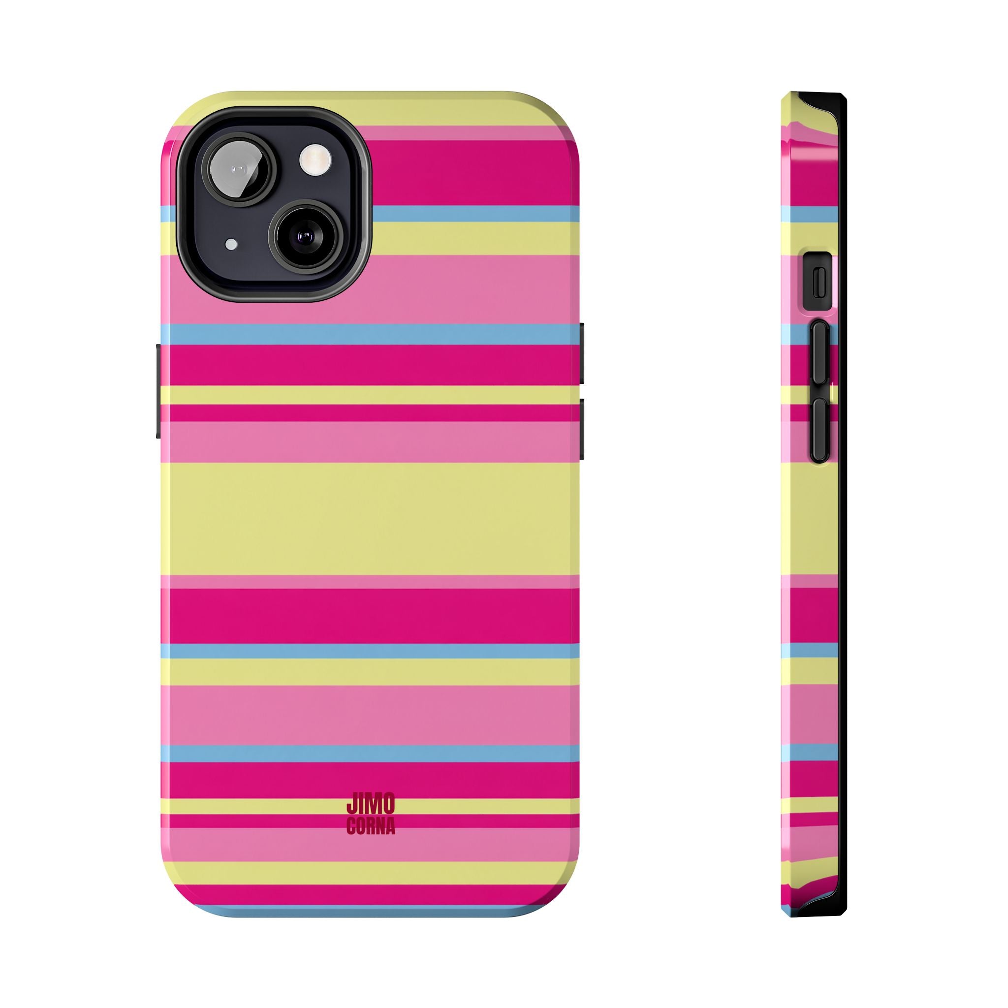Lemonberry Stripe iPhone Case
