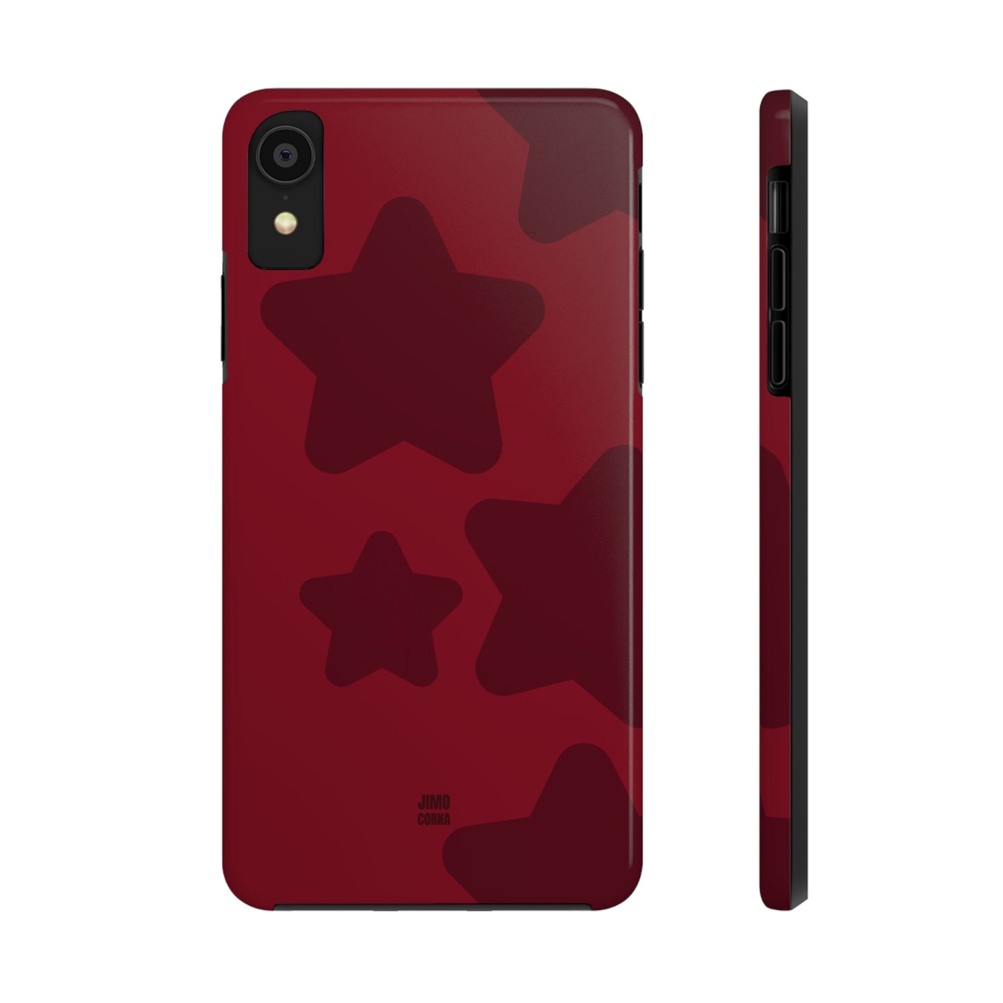 Cherry Red Bold Stars