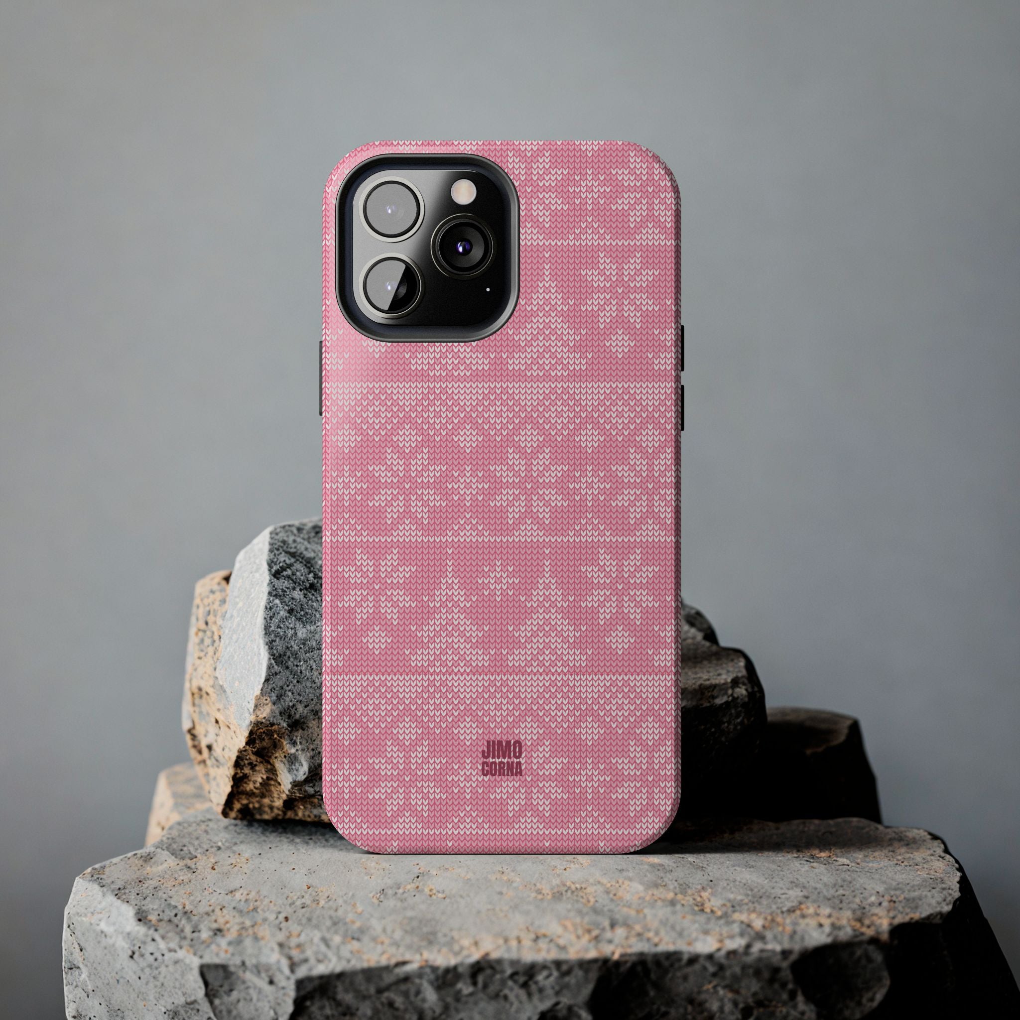 Holiday Knit | Pink iPhone Case
